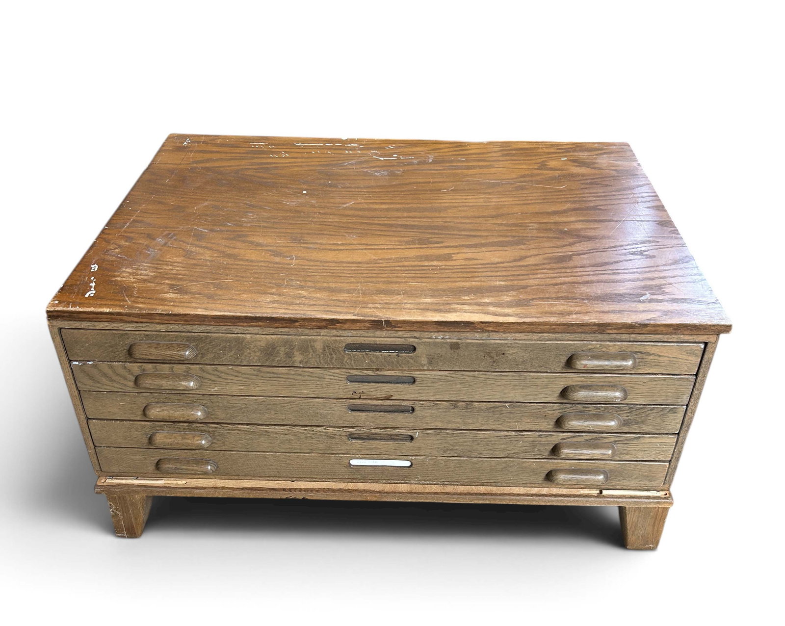 Antique 5-Drawer Flat File or Blueprint File. (1 of 2)