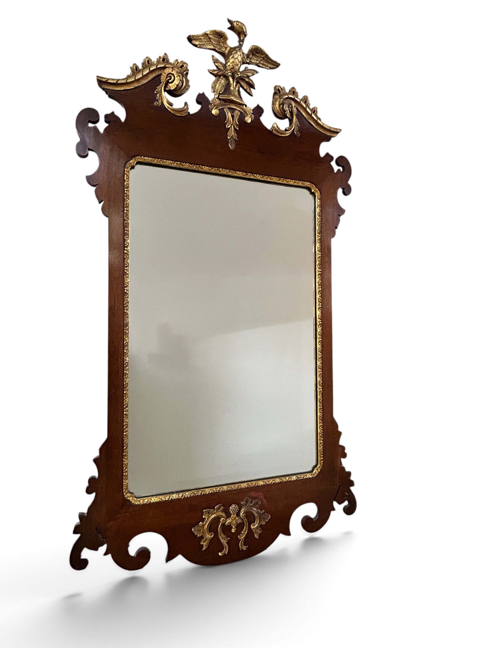 Antique Chippendale / Federal Style Mirror w/ Bird (1 of 2)