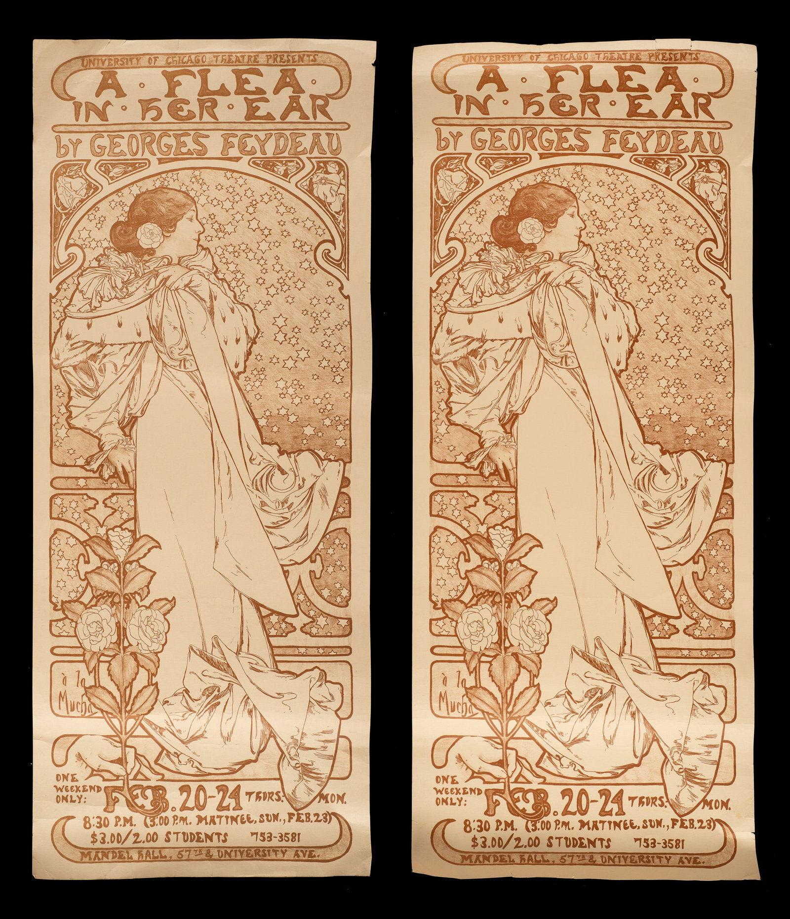 Chicago Theatre Posters, After Alphonse Mucha. (1 of 6)