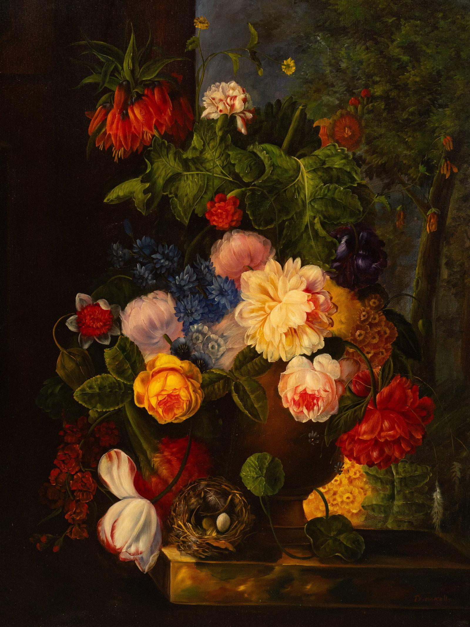 Large Contemporary Still Life, Sgd. D. Marcello. (1 of 5)