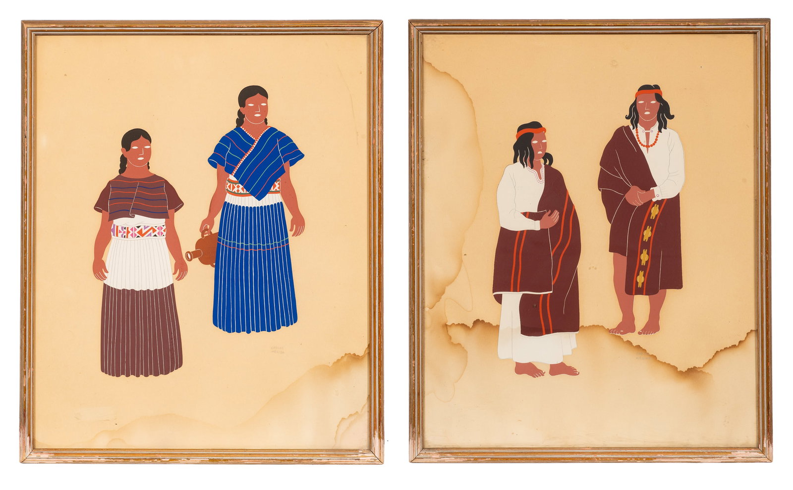 Prints From Mexican Costume, Carlos Merida. (1 of 10)