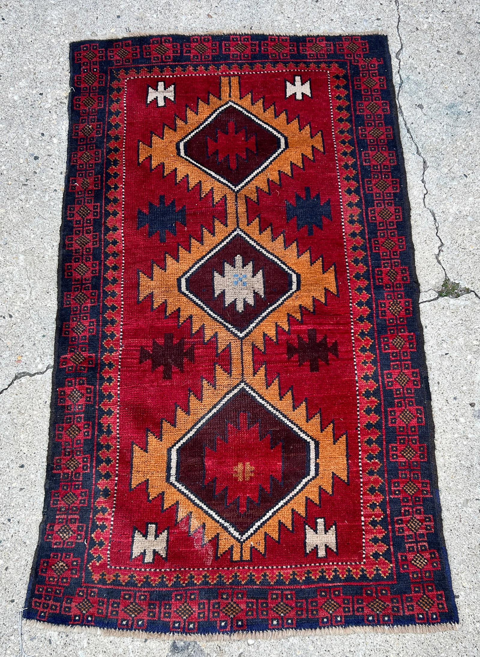 2' 10" x 5' Persian Turkoman Rug. (1 of 4)