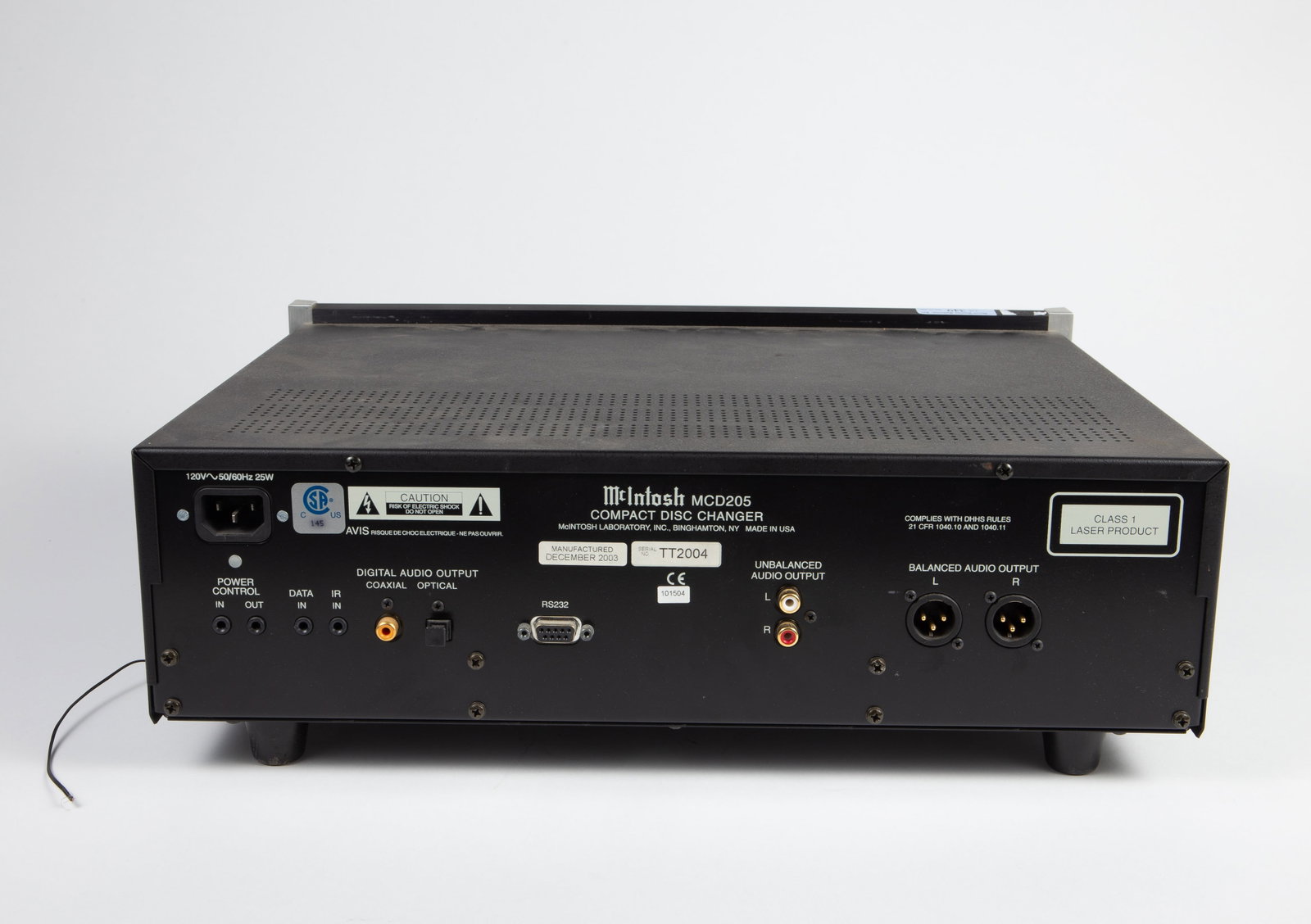 McIntosh MCD205 Compact Disc CD Changer. - 2
