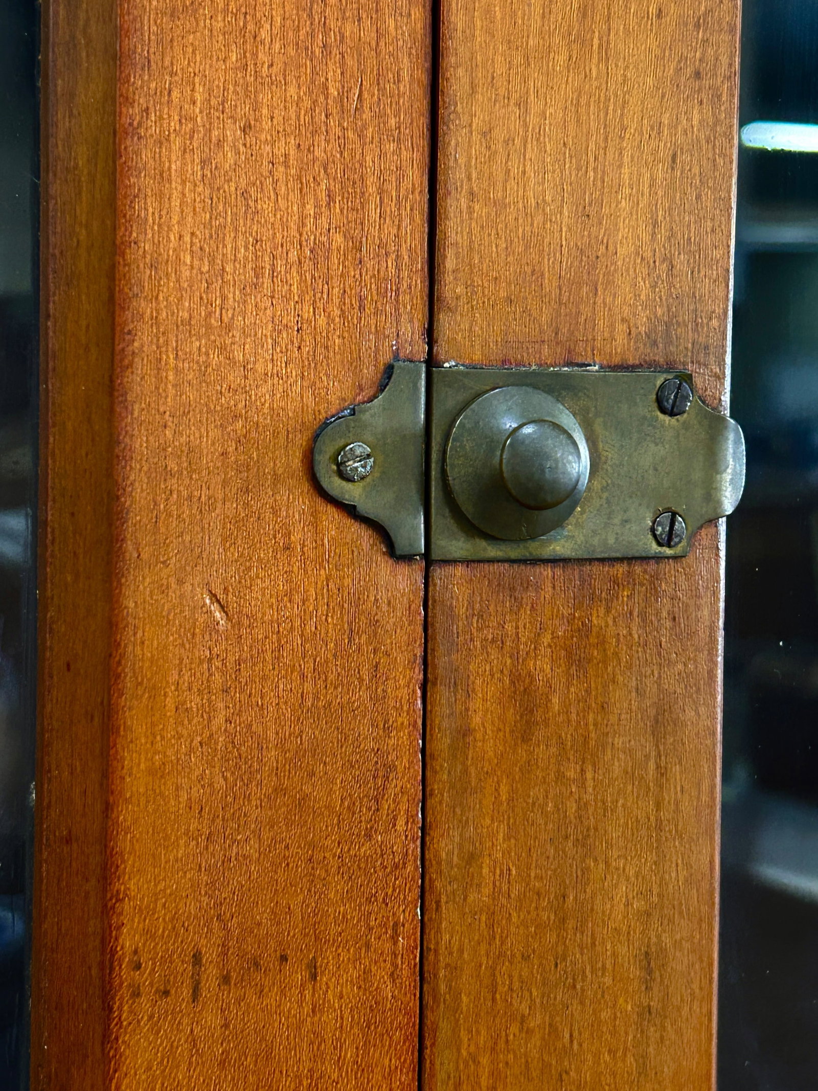 Rustic Step Back Cabinet with Pie Safe. - 9