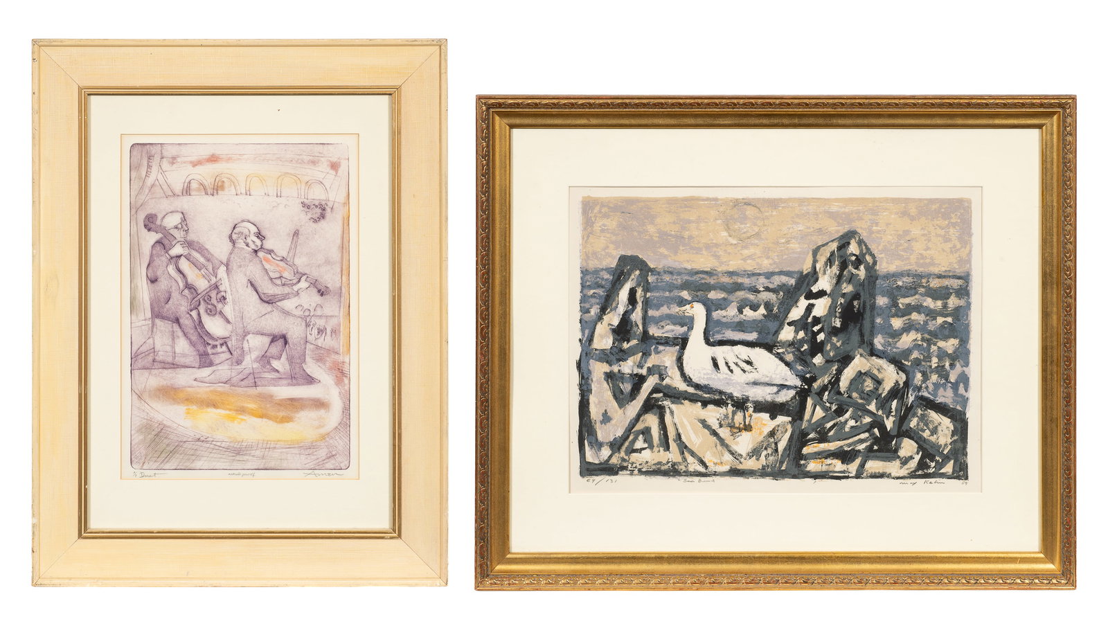 Two Prints - Max Kahn and Irving Amen. (1 of 11)