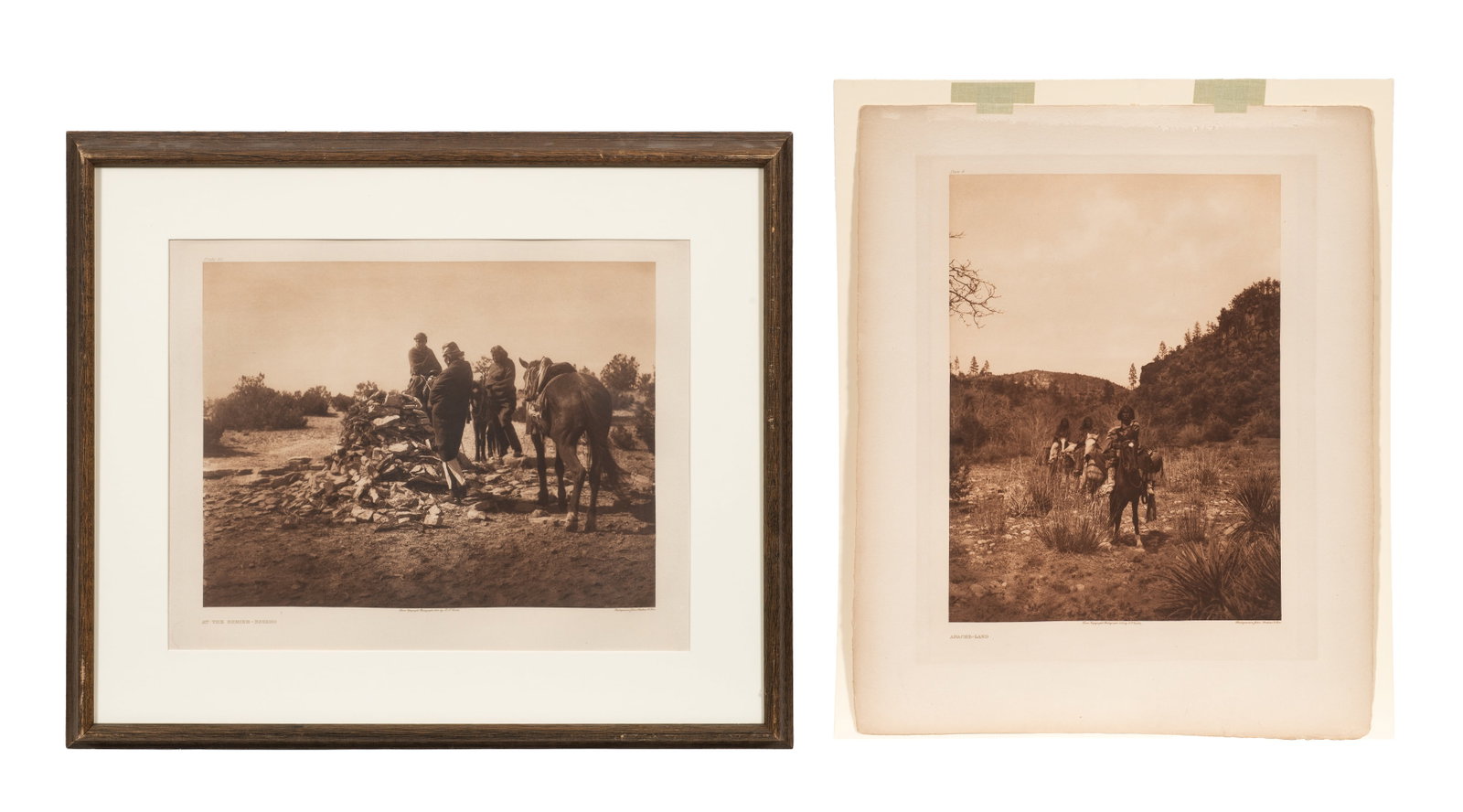 Lot of Two Edward S. Curtis Photogravures. (1 of 12)