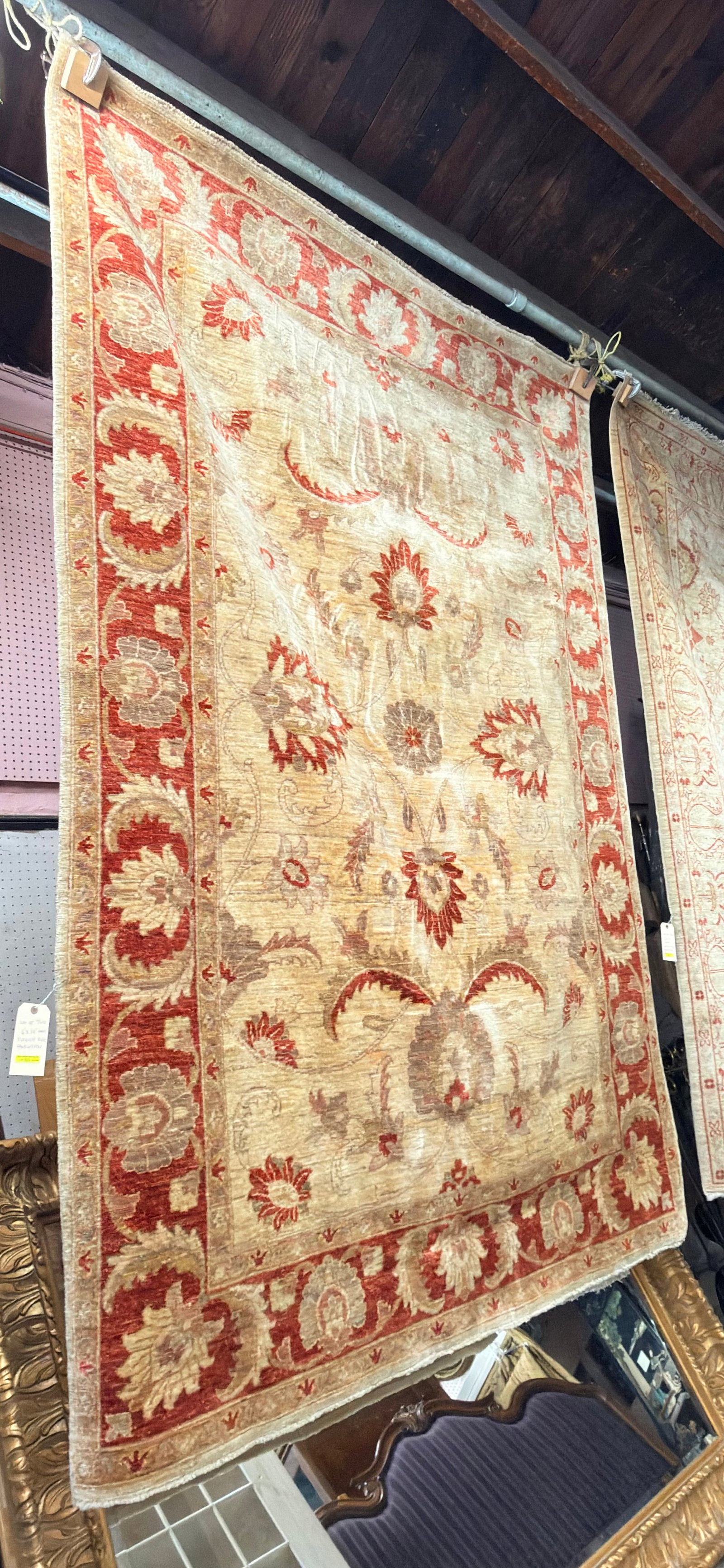 Appx. 6' x 10' Turkish Hand-Woven Rug.: The rug looks to be in good overall condition. In-house shipping is available. To receive the best shipping rate on this item, please check the "Self Arranged" button at checkout. Our in-house shippin