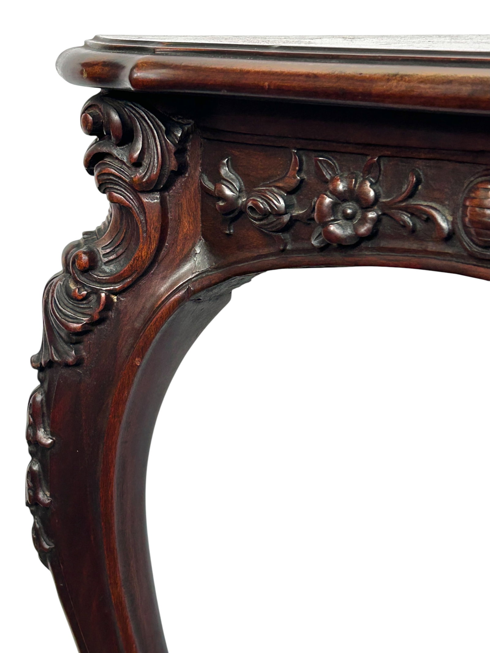French Carved Hall Table or Console Table. - 10