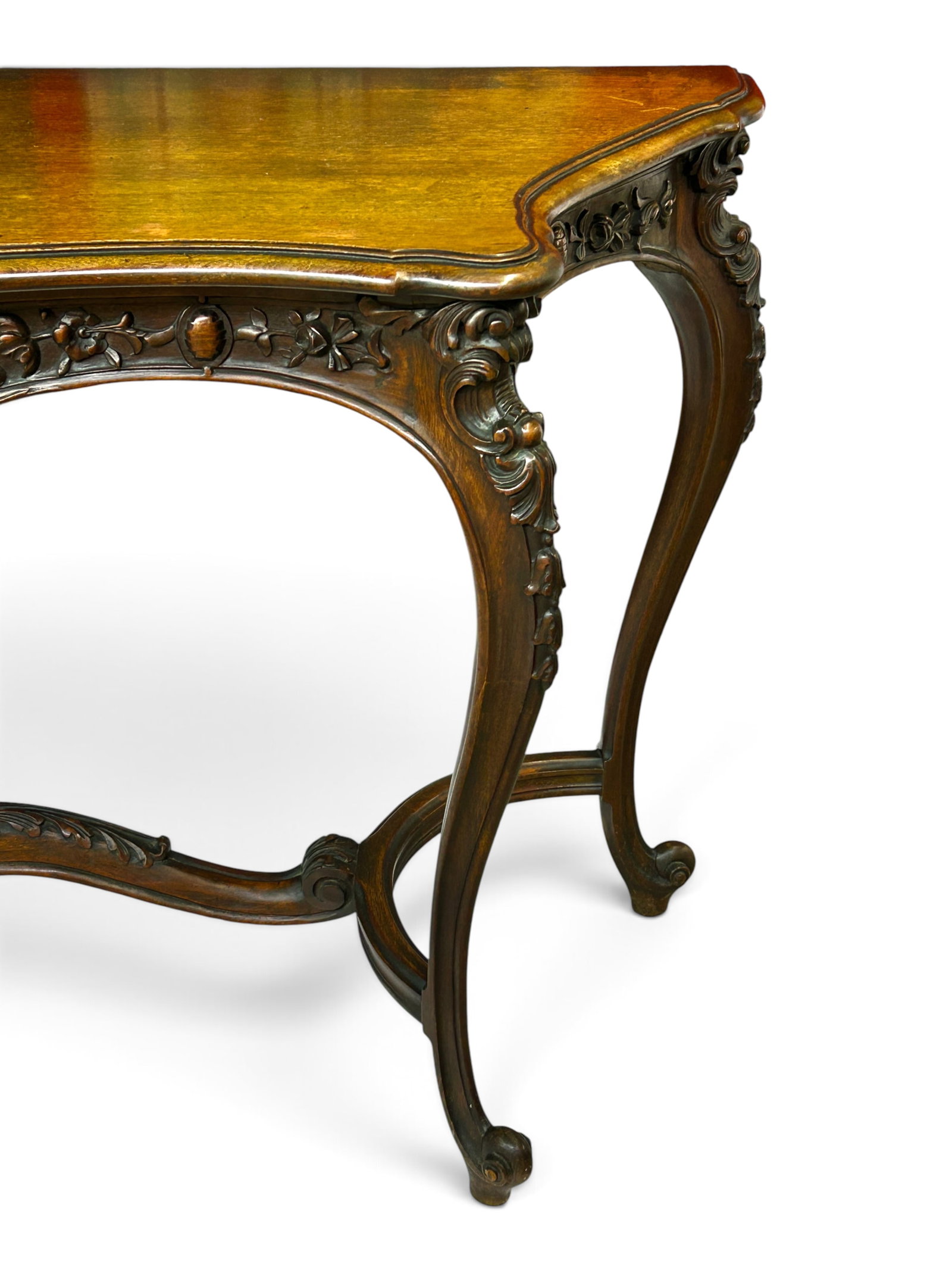 French Carved Hall Table or Console Table. - 5