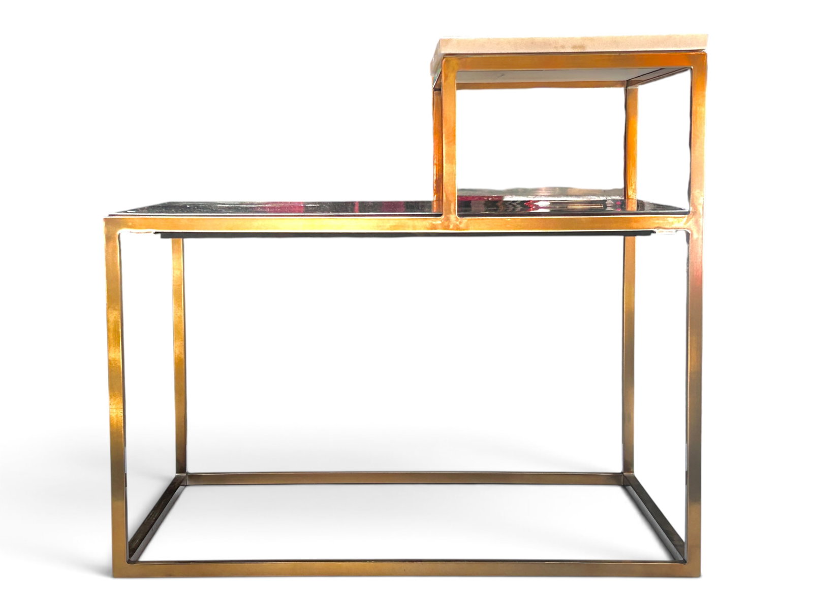 CB2 Marble Step Table or Side Table. - 2