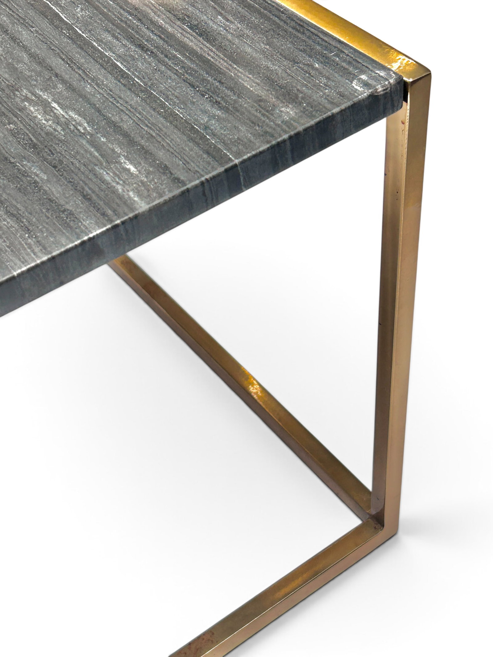 CB2 Marble Step Table or Side Table. - 6