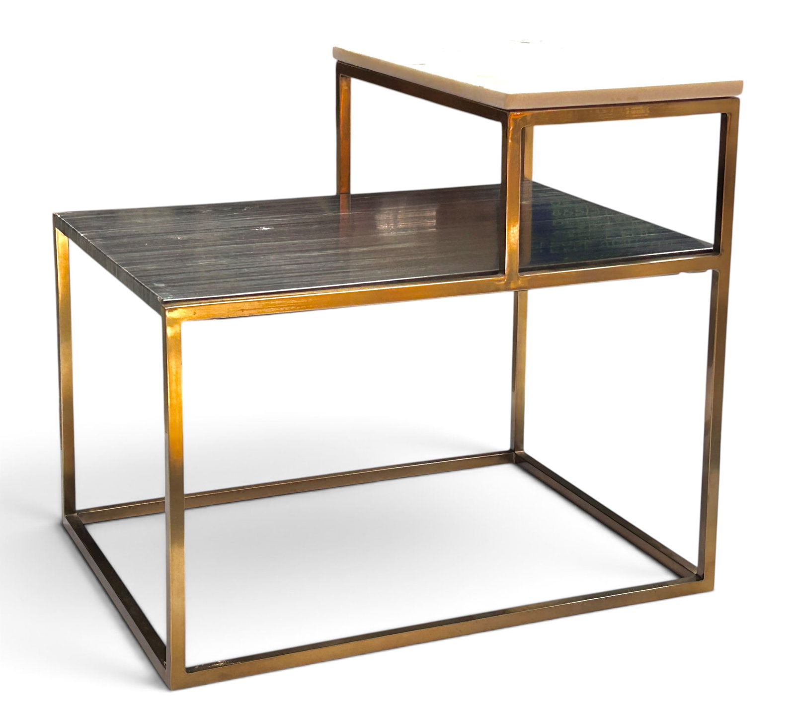 CB2 Marble Step Table or Side Table. - 9