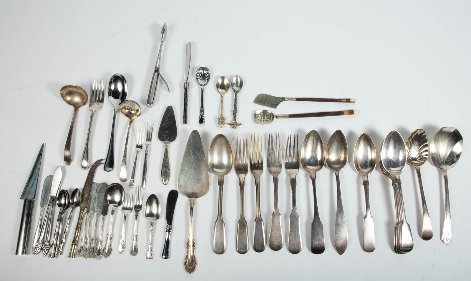 Lot of Sterling, 84 Silver, & Silverplate Utensils (1 of 20)
