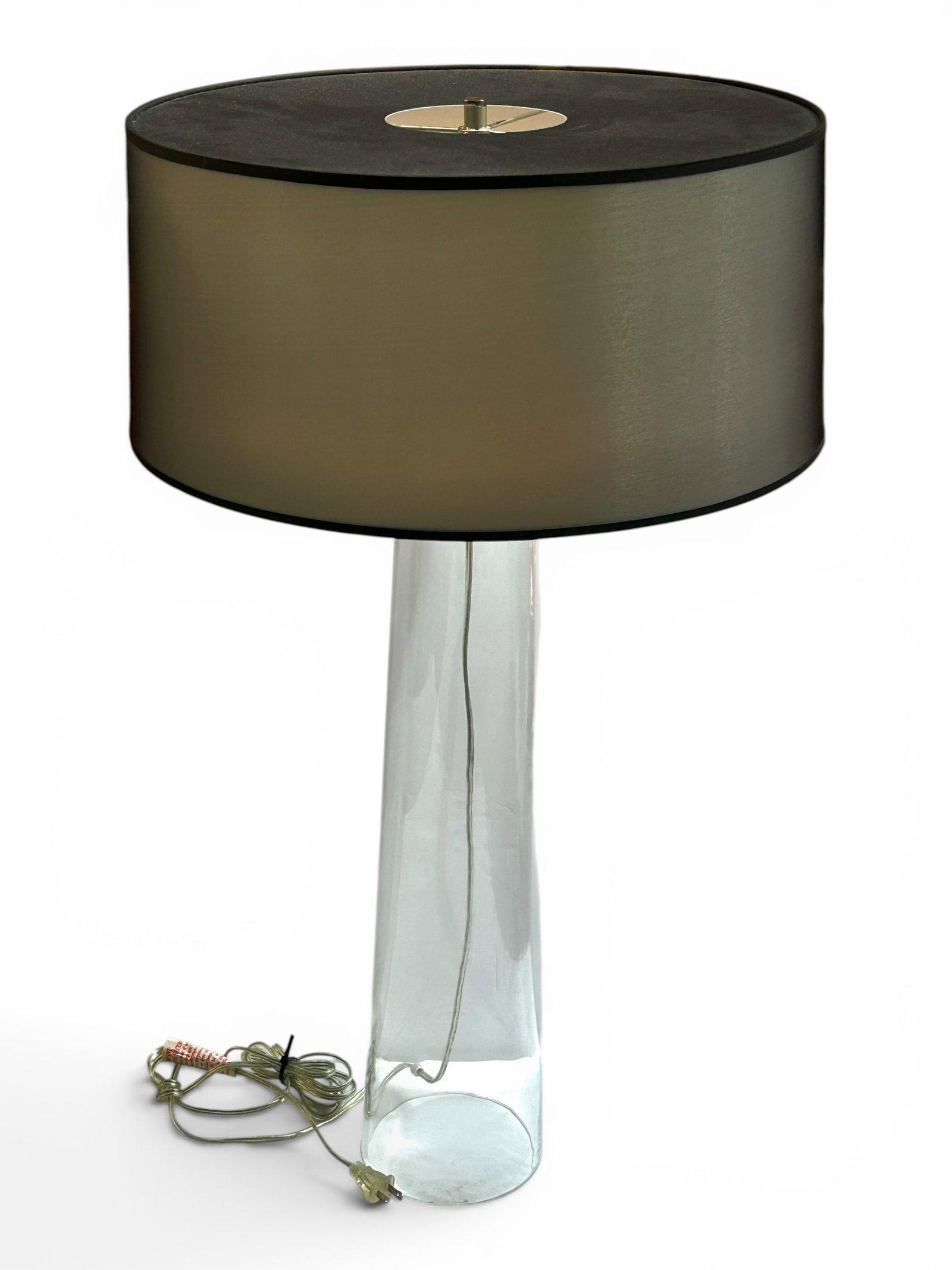 Robert Abbey 34" Table Lamp w/ Drum Shade. (1 of 12)