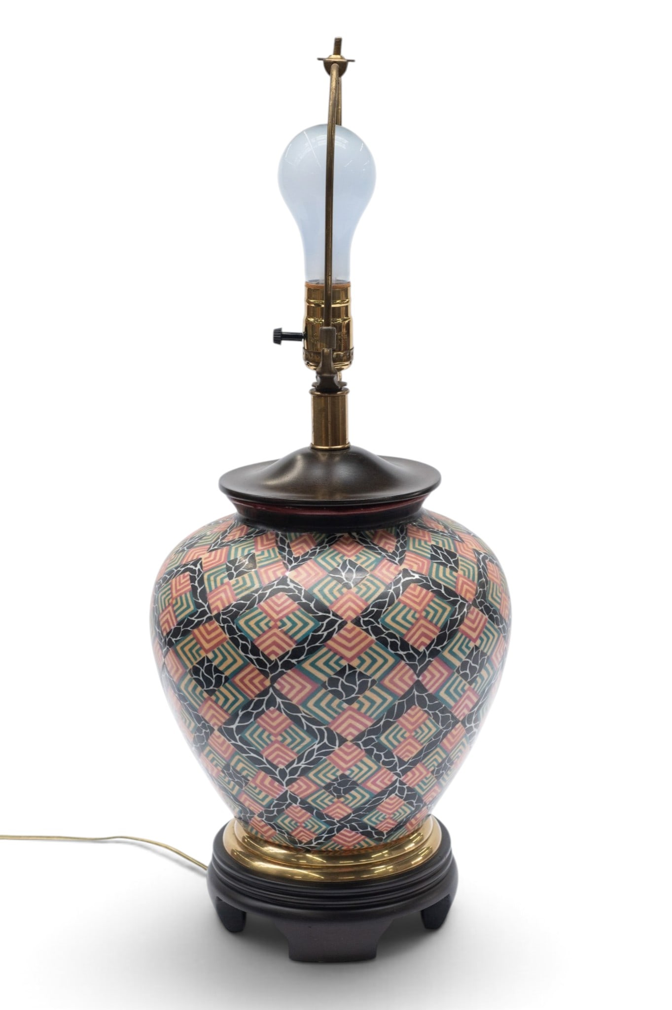 Frederick Cooper Ceramic Geometric Table Lamp. - 3