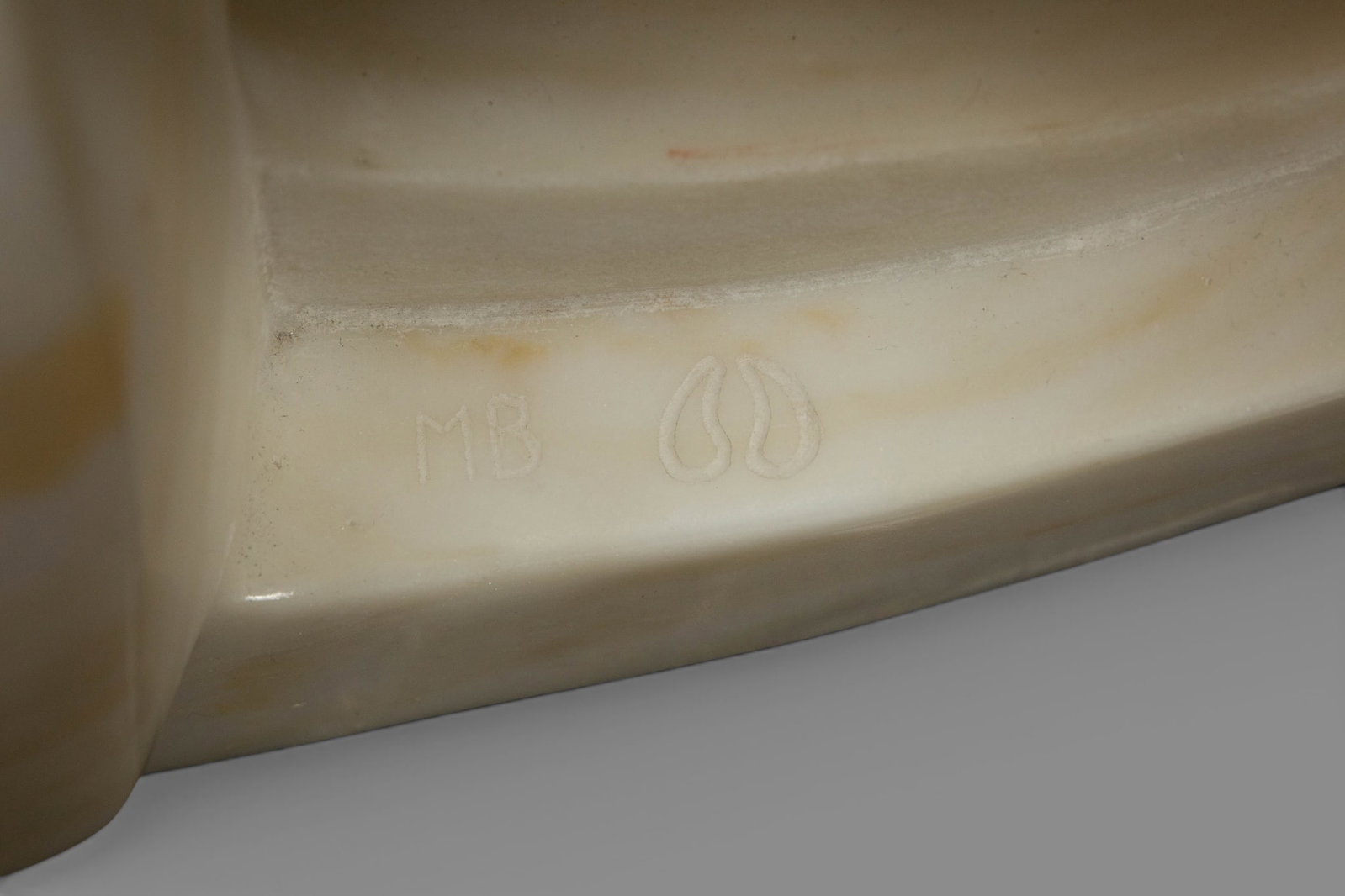 Michel Beauvais Marble Mohawk Indian w/ Owl. - 6