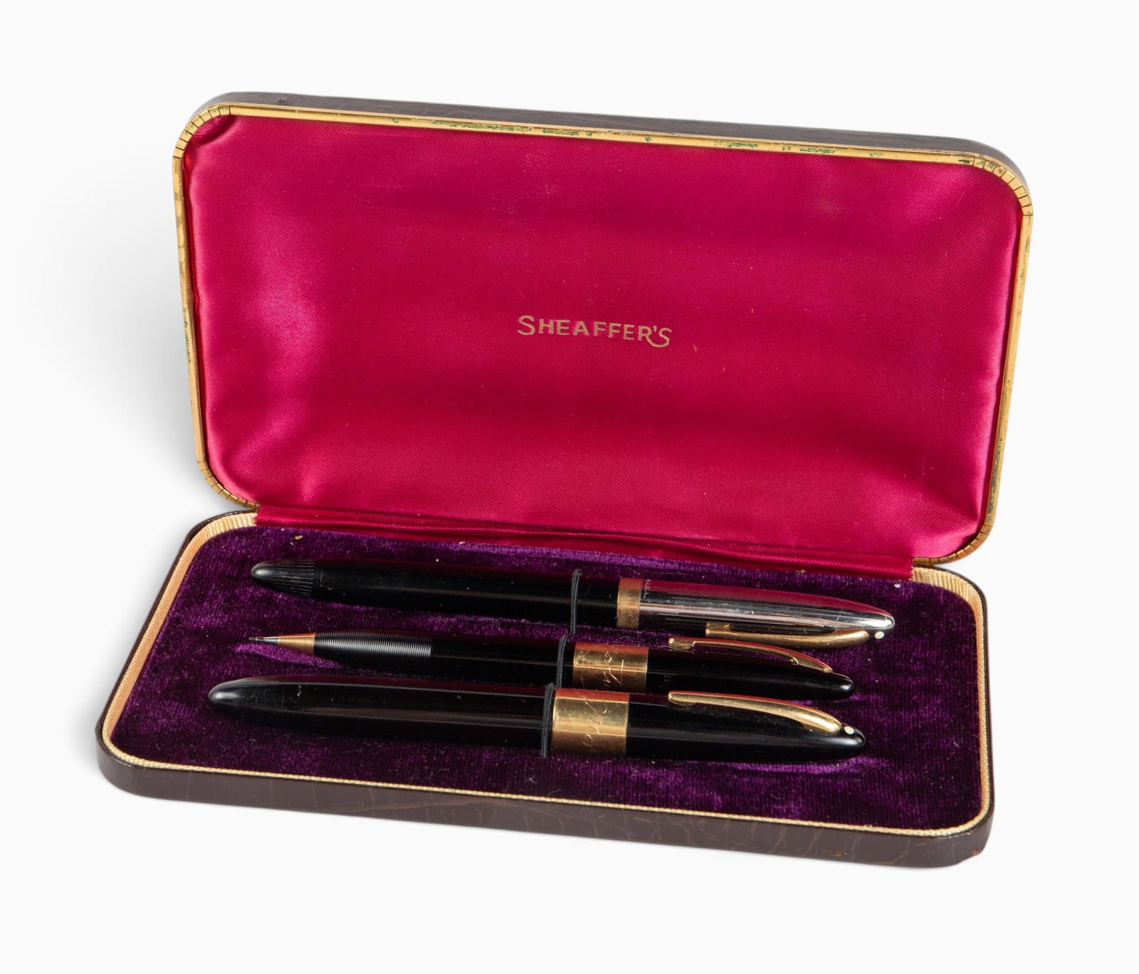 Sheaffer's Writing Set inc. Triumph, 14K Elements. - 2