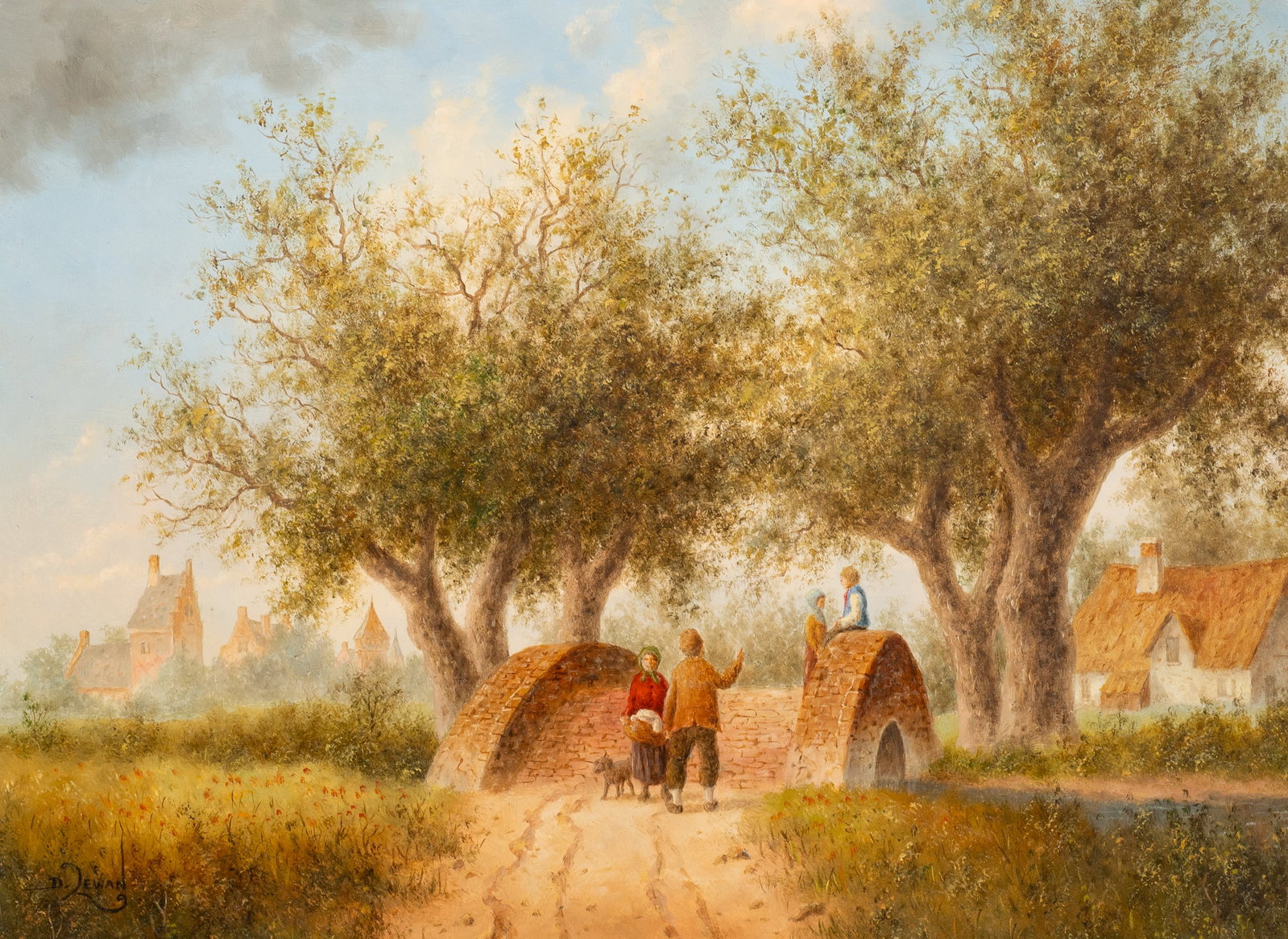 Bucolic Landscape Painting by Dennis Lewan. (1 of 6)