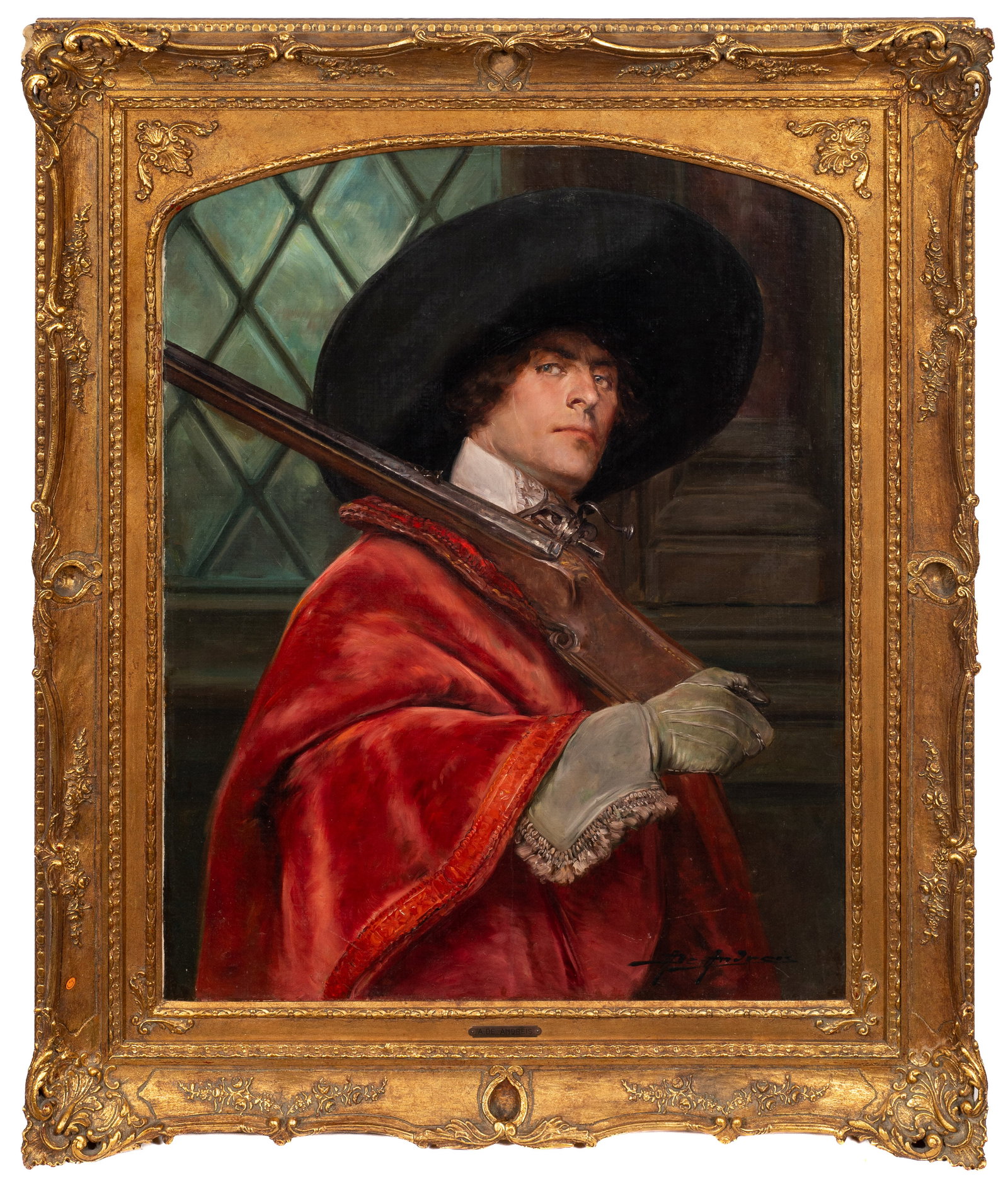 Painting of a Musketeer, Alex de Andreis. (1 of 6)