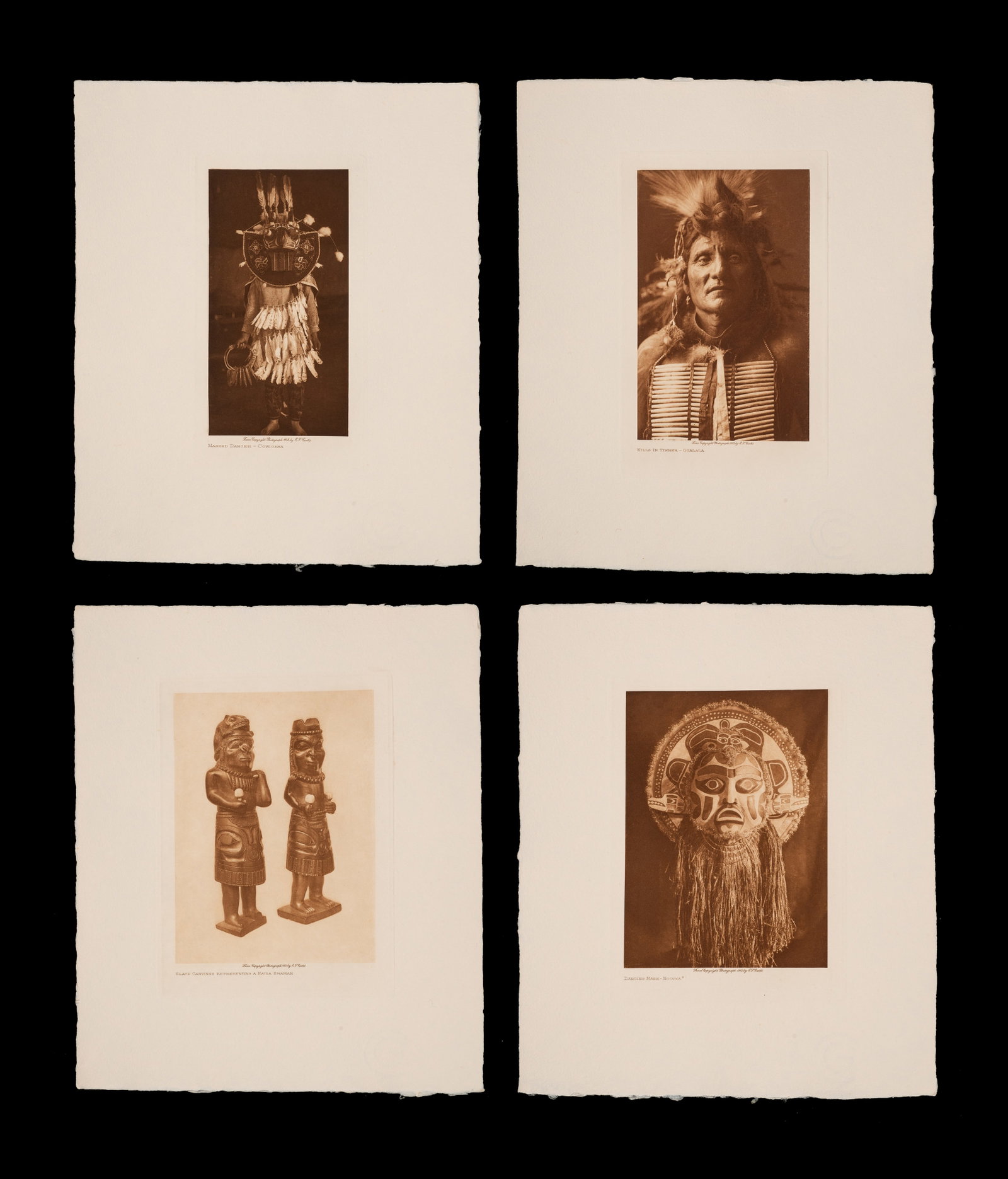 Lot of Four Edward Curtis Restrike Photogravures. (1 of 15)