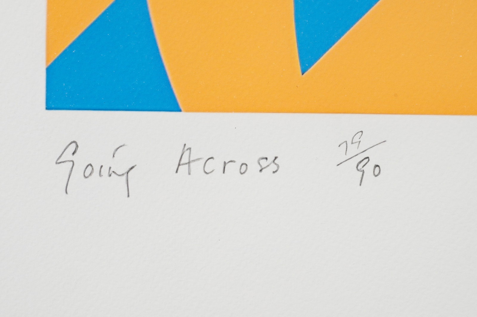 Going Across, Bridget Riley Screenprint. - 5