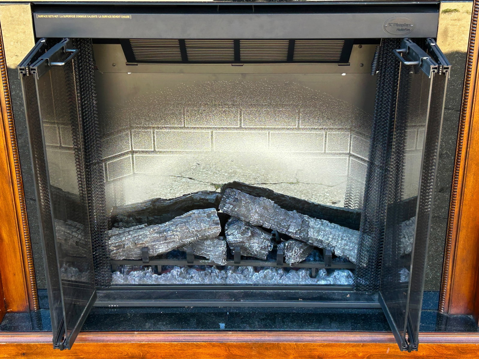 Dimplex Multi Fire Electric Fireplace w/ Mantel. - 9