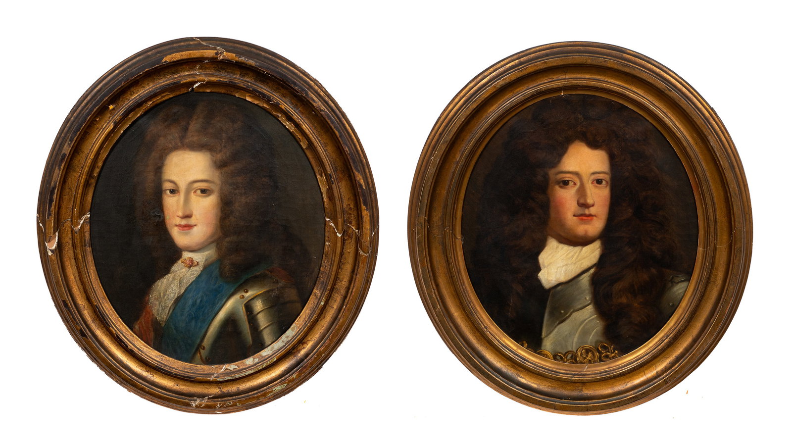 Pair of Oval 18th/19th Century Formal Portraits. (1 of 10)