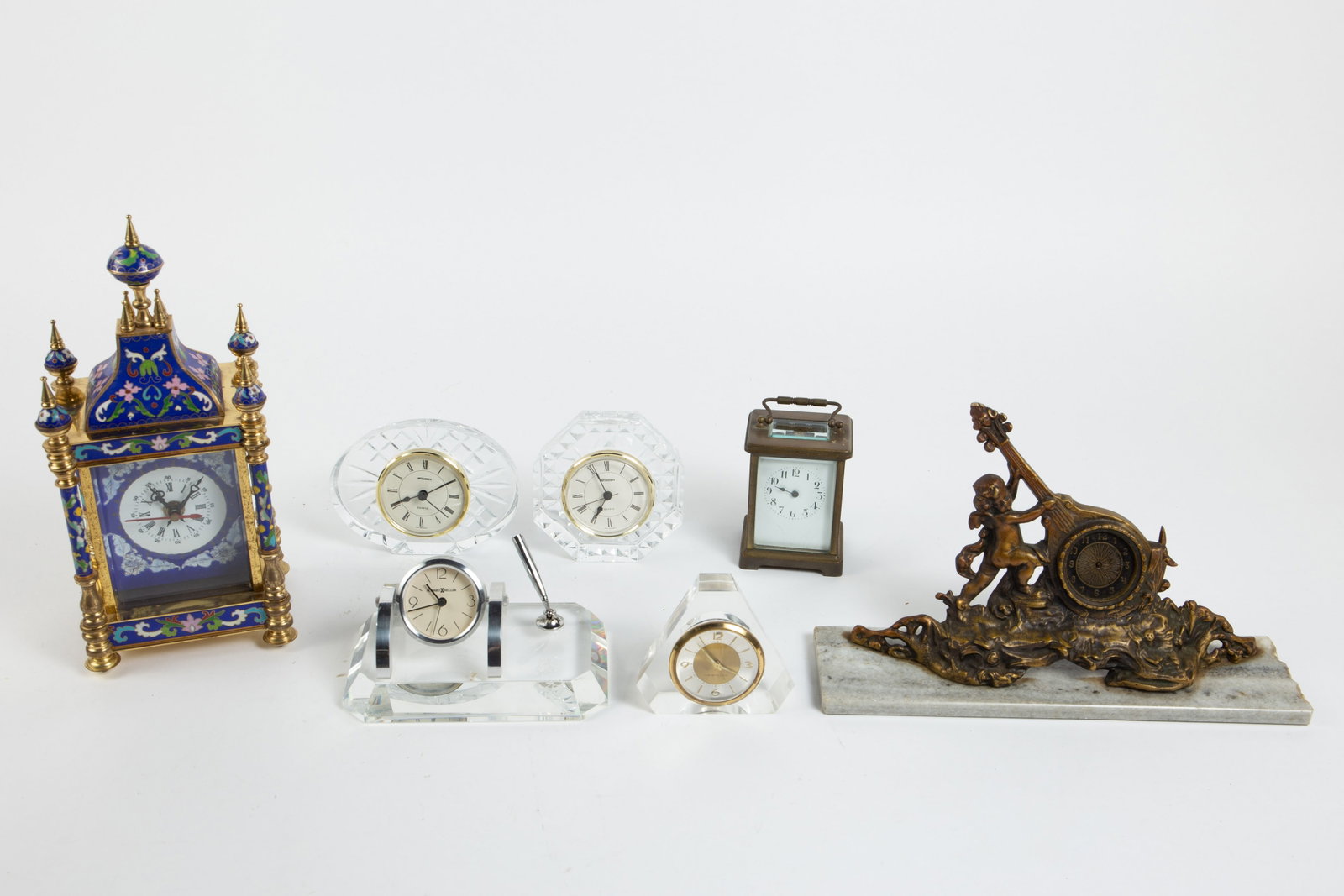 Lot of Desk and Table Clocks- German, French, etc. (1 of 14)