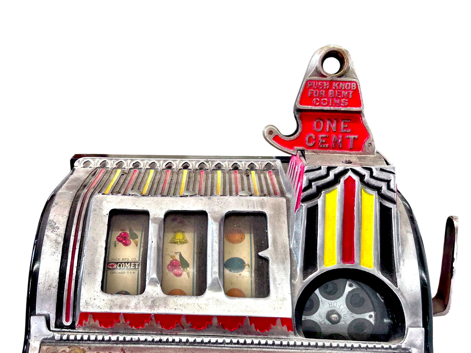 Pace Comet Vintage 1 Cent Slot Machine. - 3