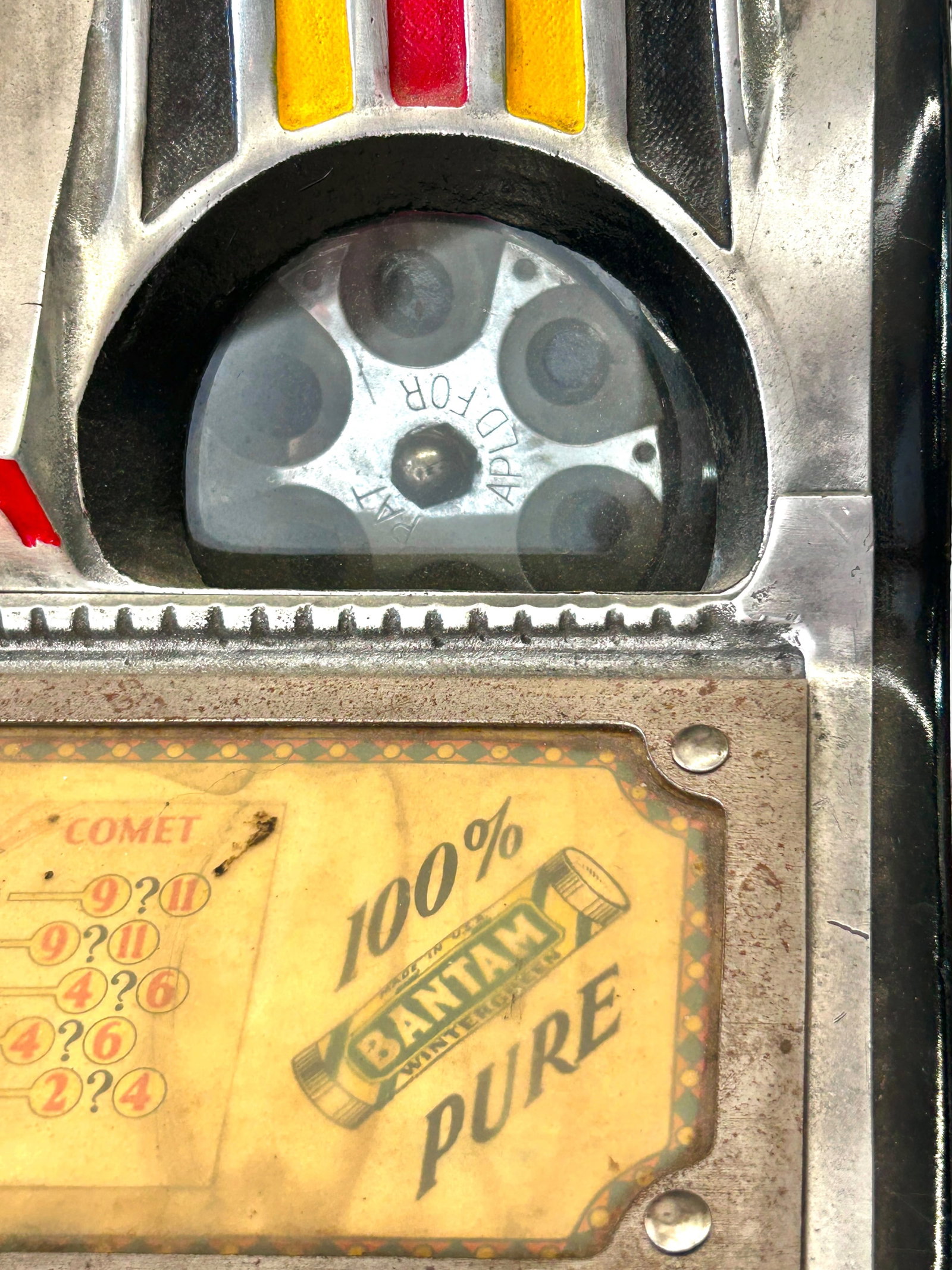 Pace Comet Vintage 1 Cent Slot Machine. - 6