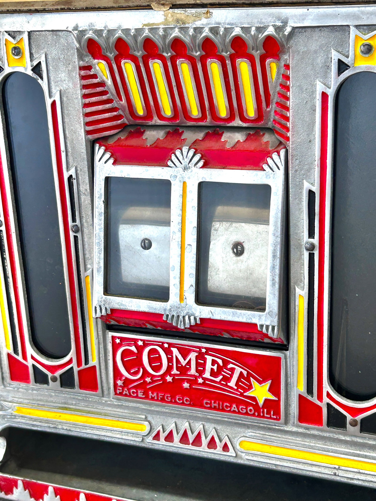 Pace Comet Vintage 1 Cent Slot Machine. - 7