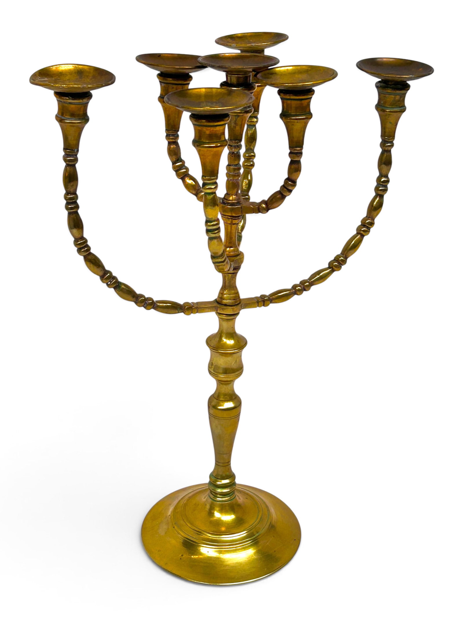 17" Bronze Temple Menorah. - 2
