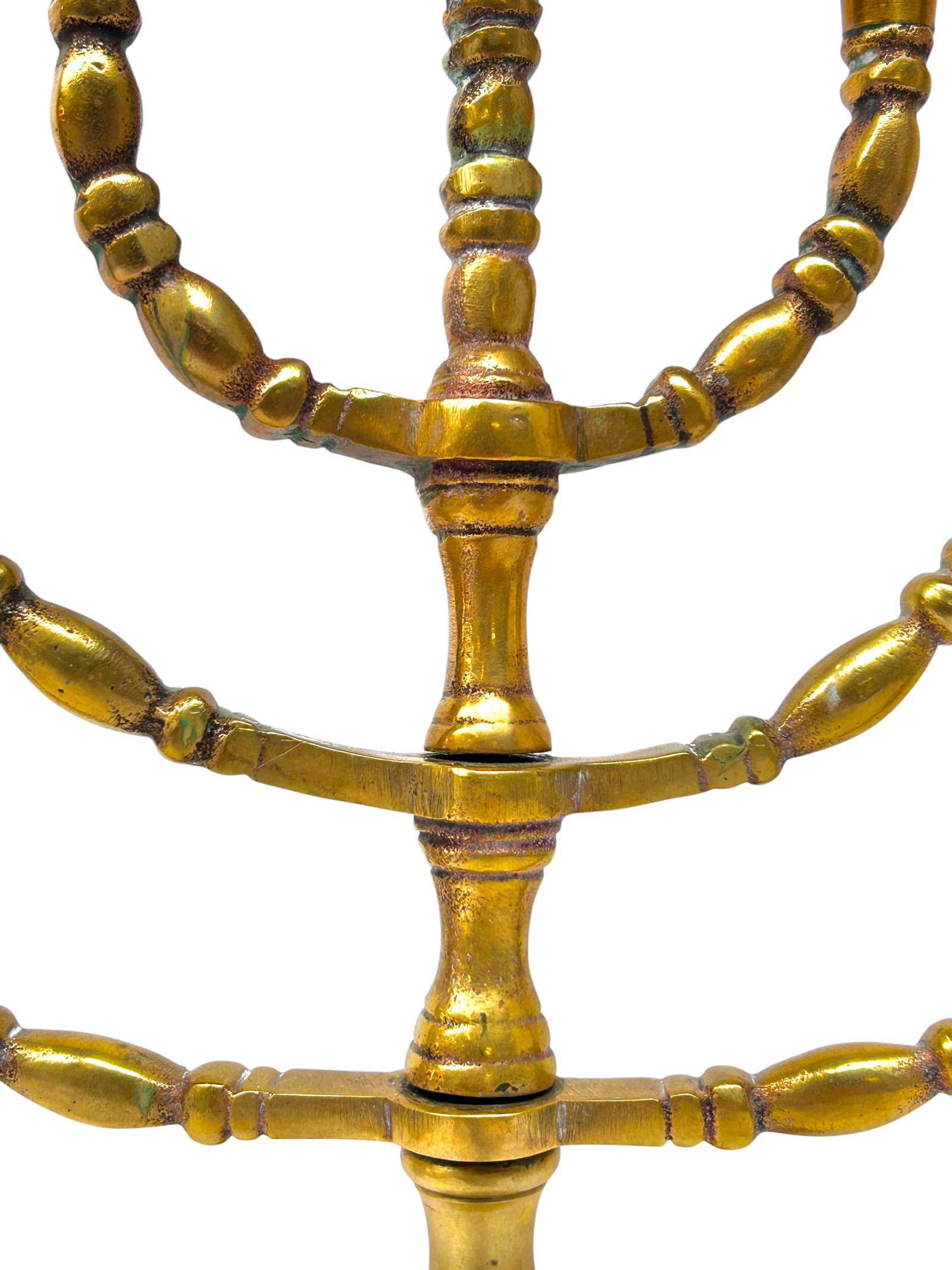 17" Bronze Temple Menorah. - 4