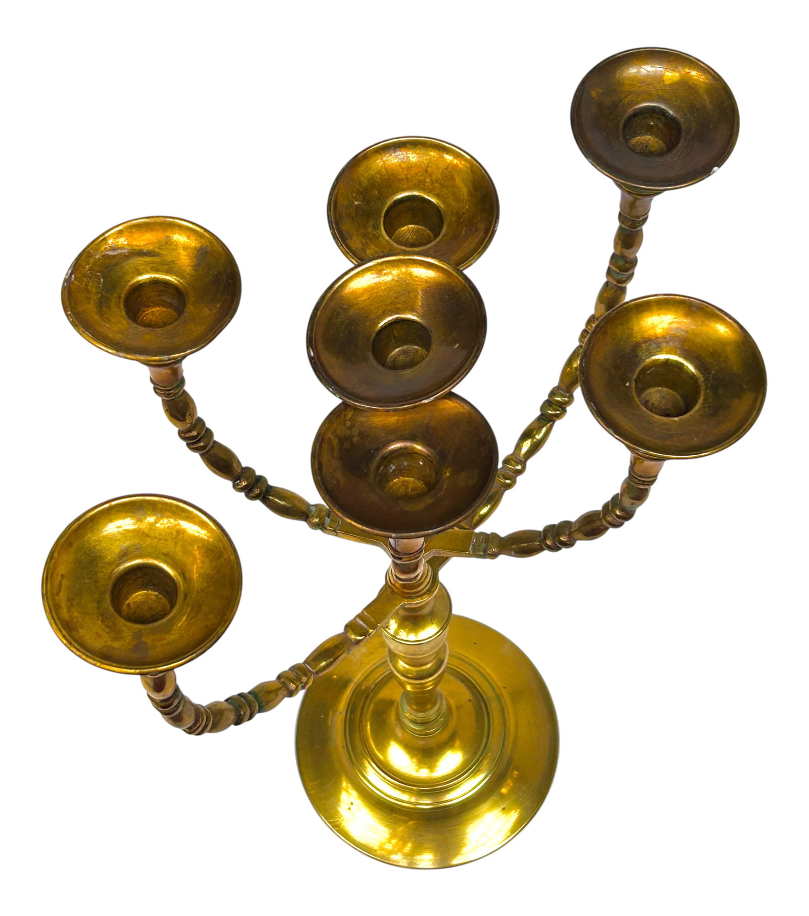 17" Bronze Temple Menorah. - 8