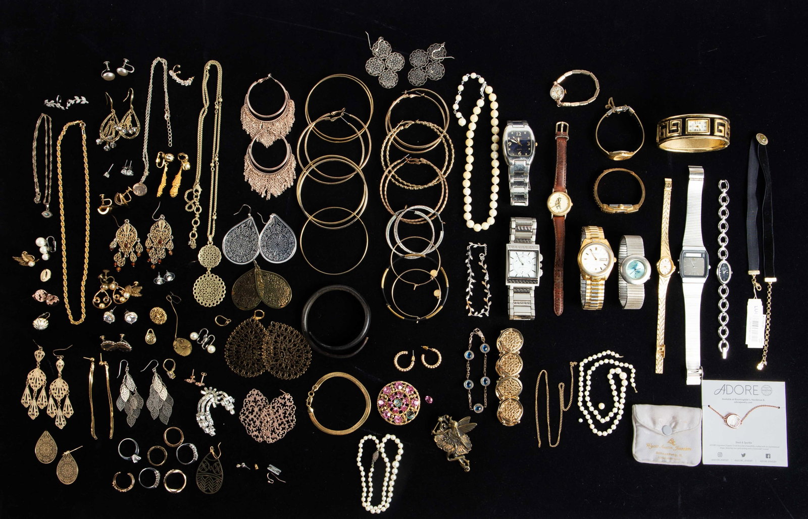 Mostly Costume Jewelry & Watches - Elgin, 925. (1 of 16)