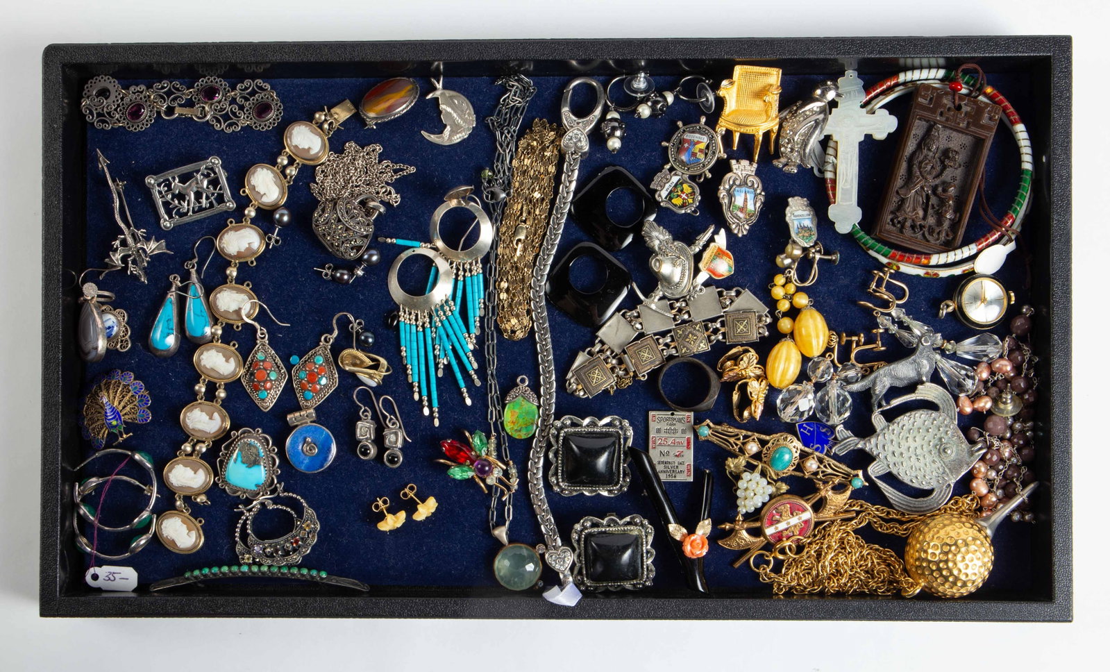 Lot of Jewelry - 14K Earrings, Sterling, Costume. (1 of 17)