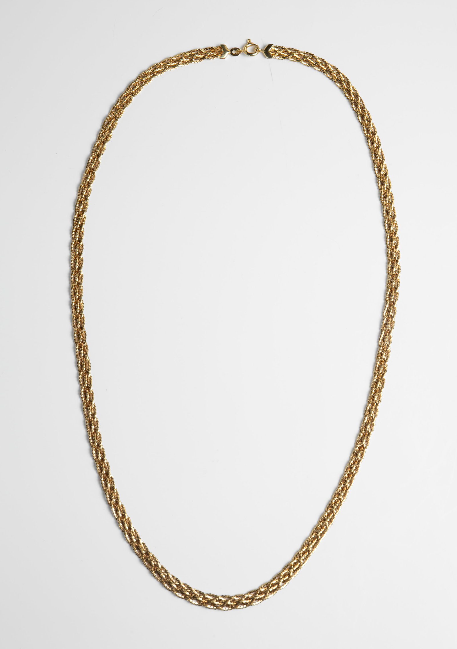 UnaAErre 14K Gold Woven Chain Necklace. (1 of 4)