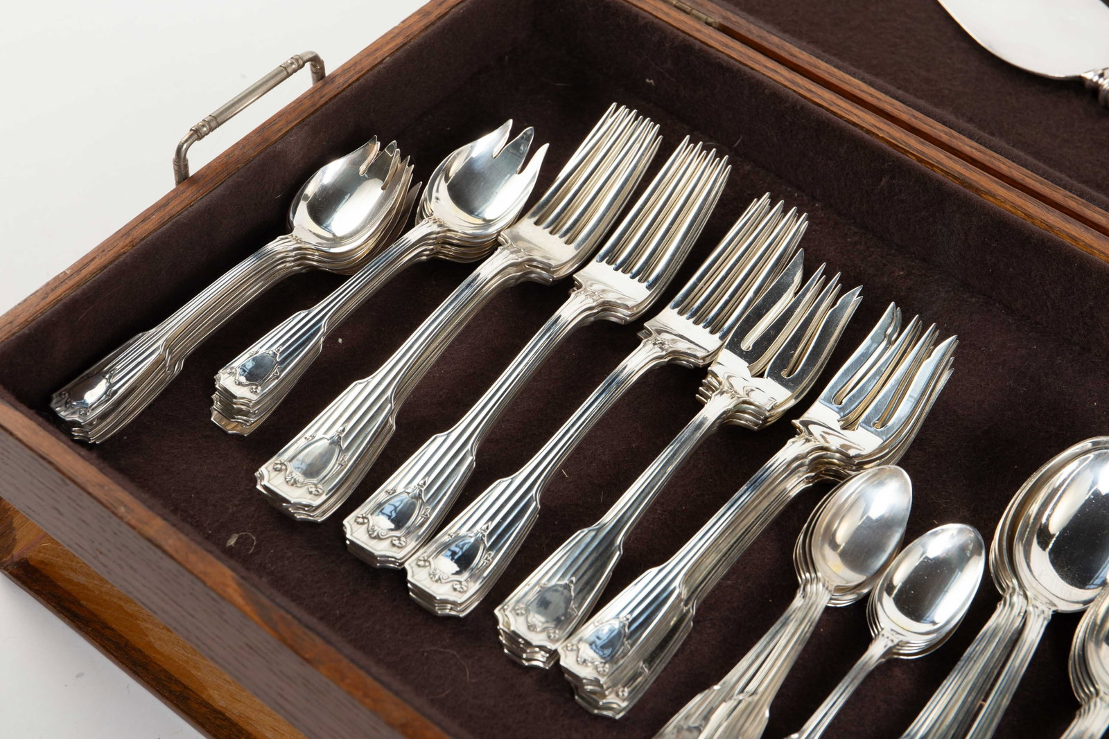 Gorham Sterling "Spotswood" Flatware Set. - 4
