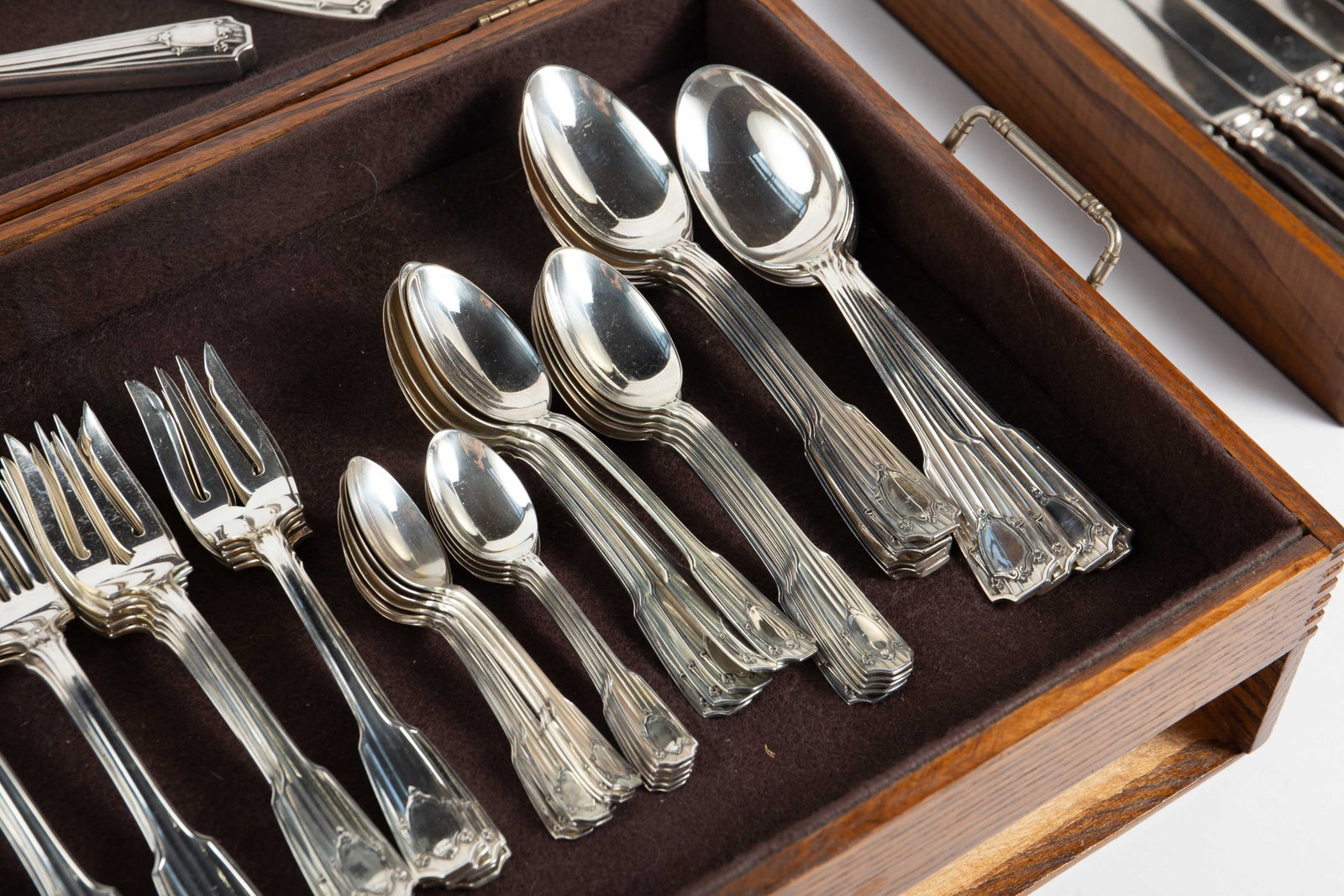 Gorham Sterling "Spotswood" Flatware Set. - 5