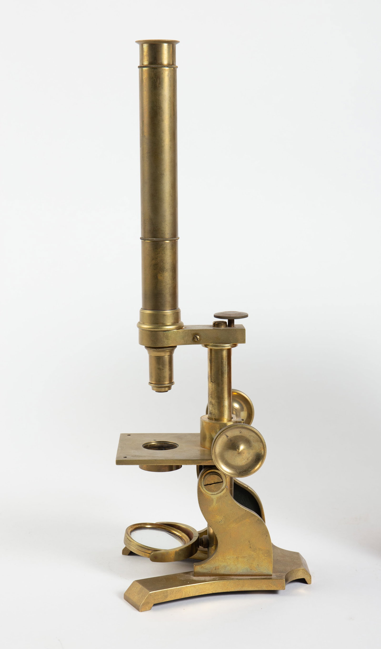 Antique Brass Compound Microscope. - 2