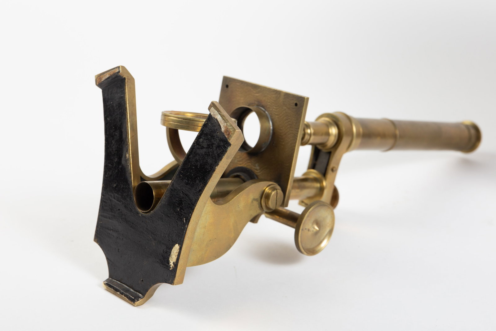 Antique Brass Compound Microscope. - 5