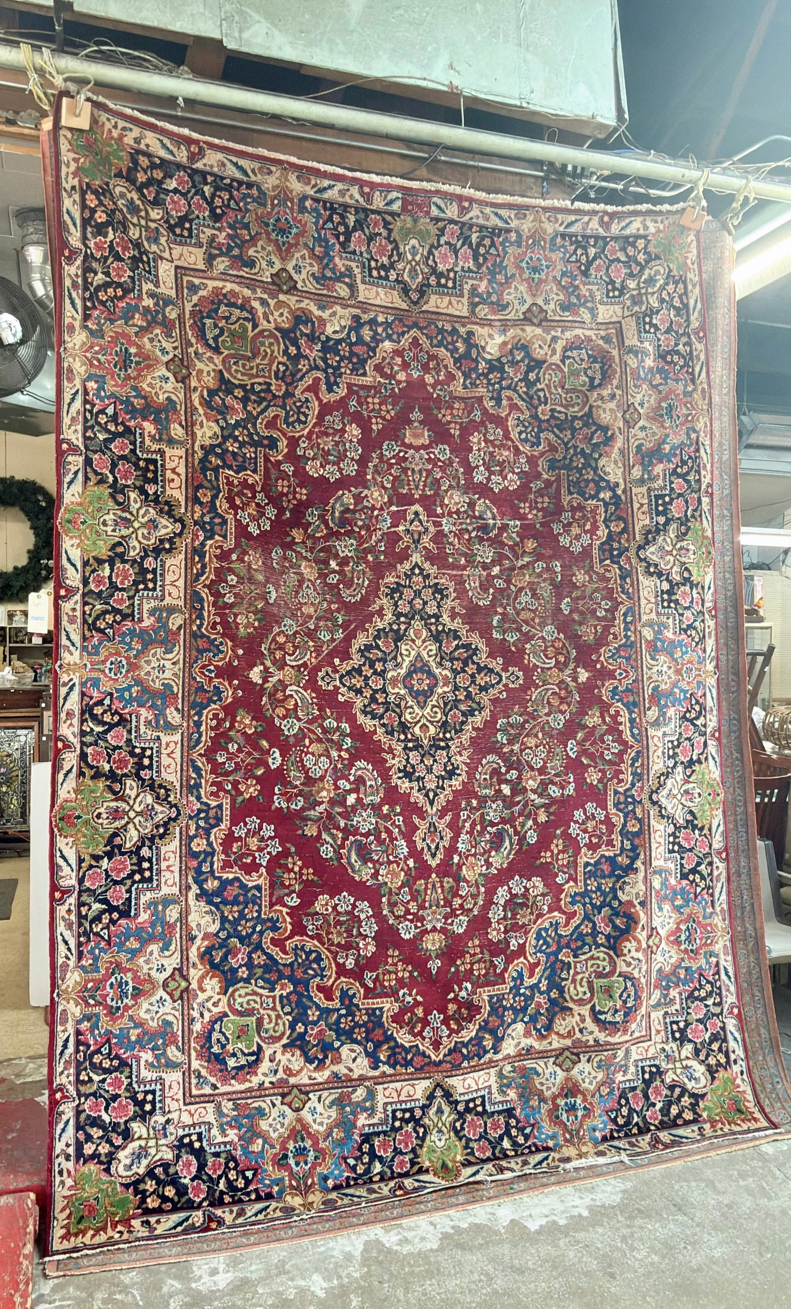 8' 3" x 11' 5" Persian Kashan Rug. (1 of 3)