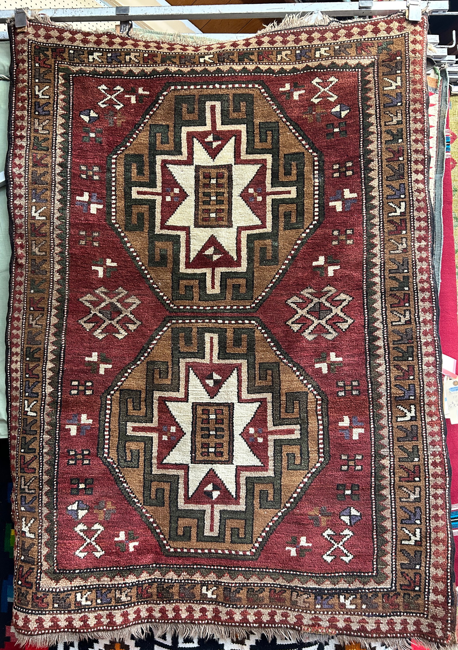 4' x 5' 6" Kazak Rug. (1 of 4)