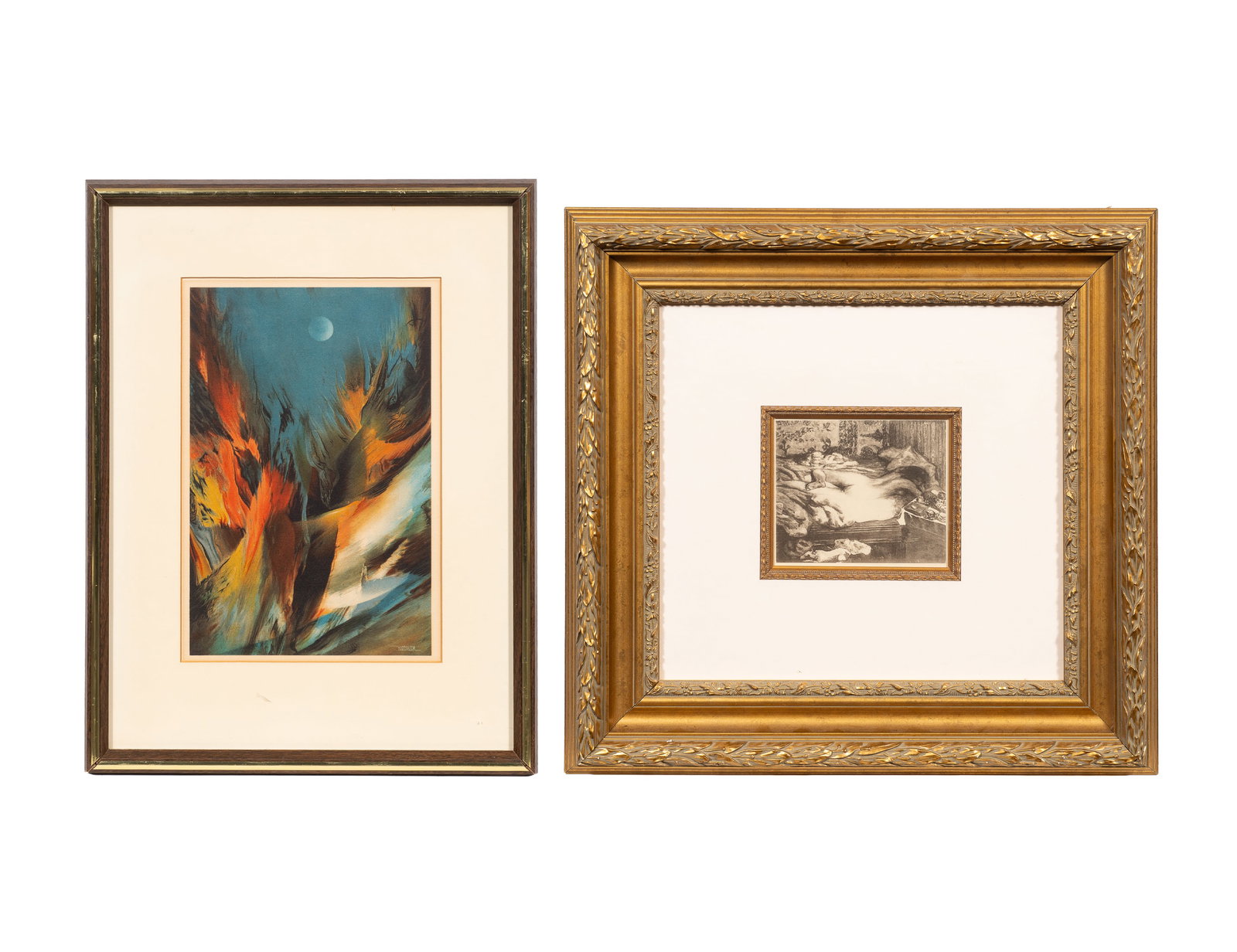 Two Piece Lot - Pierre Bonnard & Leonardo Nierman. (1 of 14)