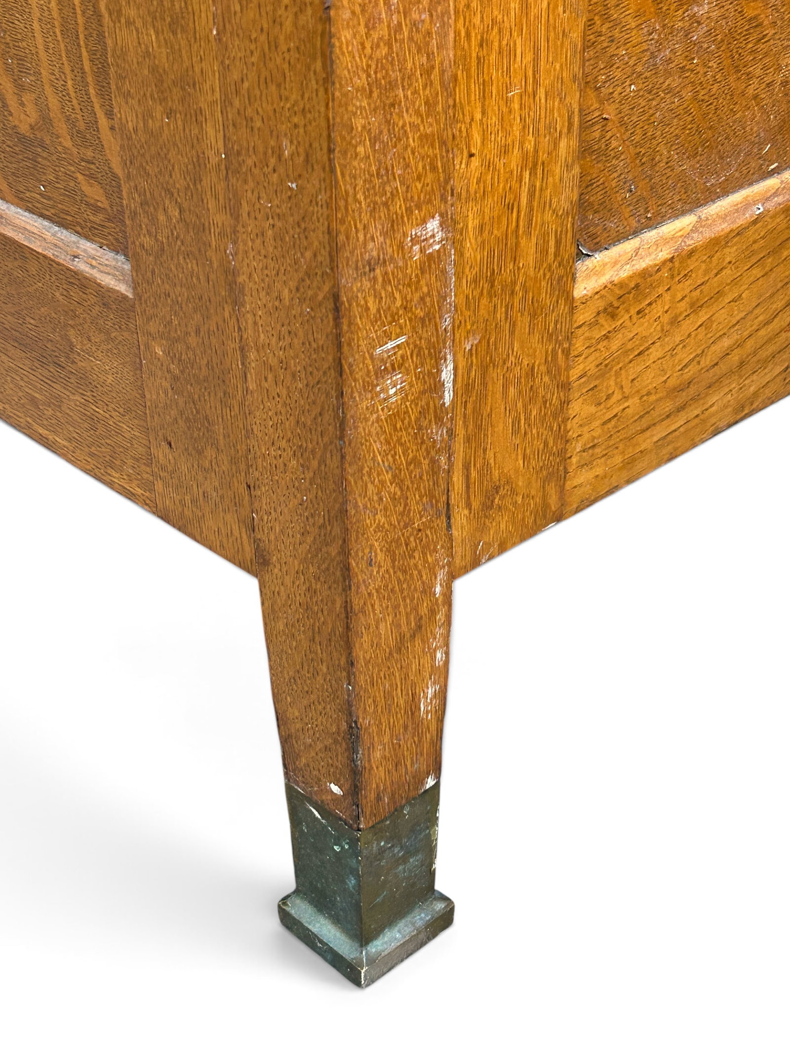 Oak 2 Drawer File Cabinet. - 8