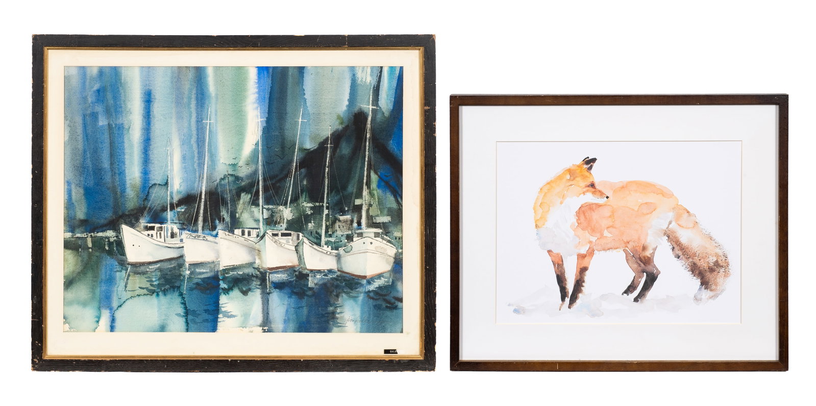 Lot of Two Framed Works - James Prindiville, etc. (1 of 14)