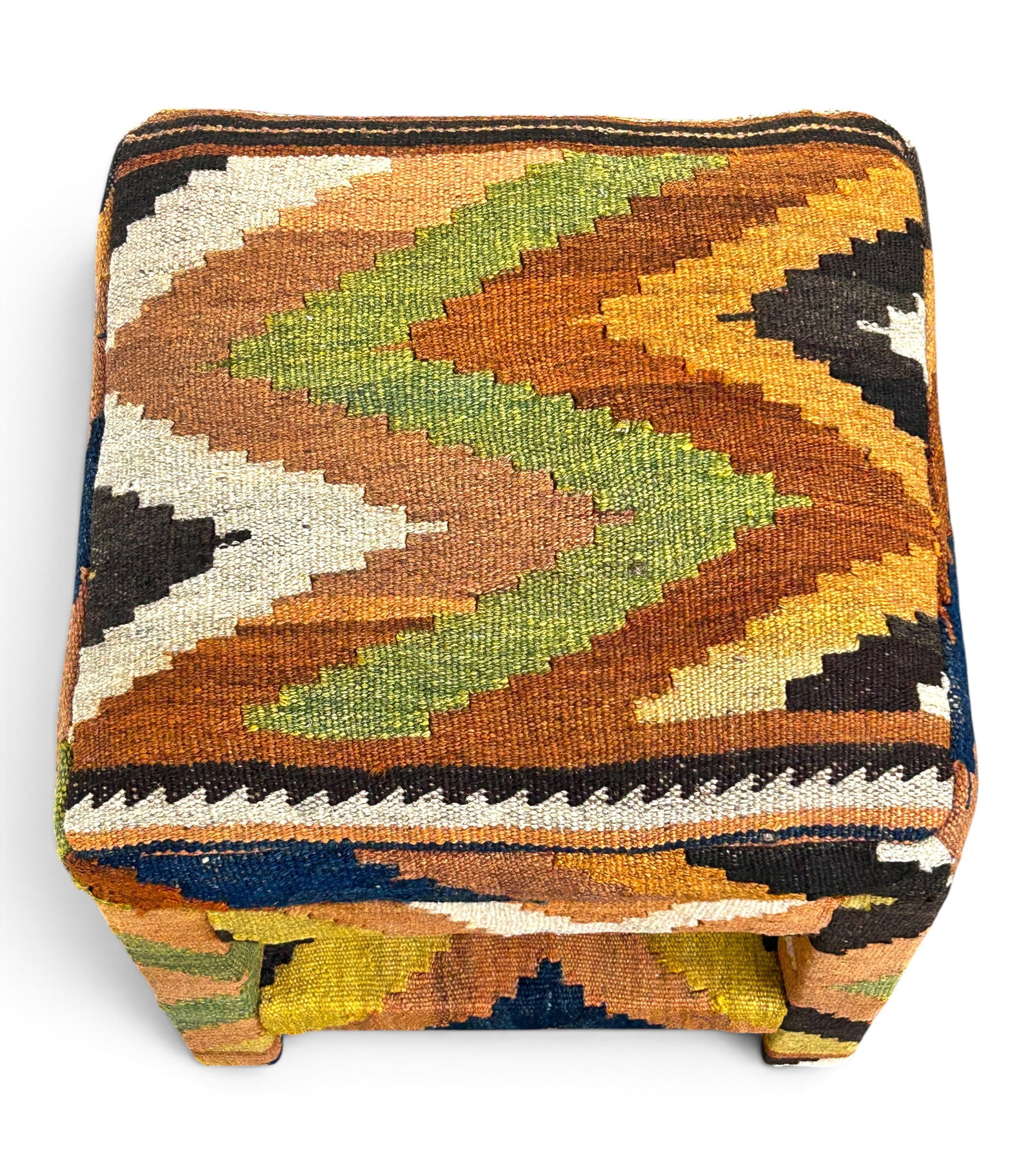 4 Kilim Upholstered Stools. - 16
