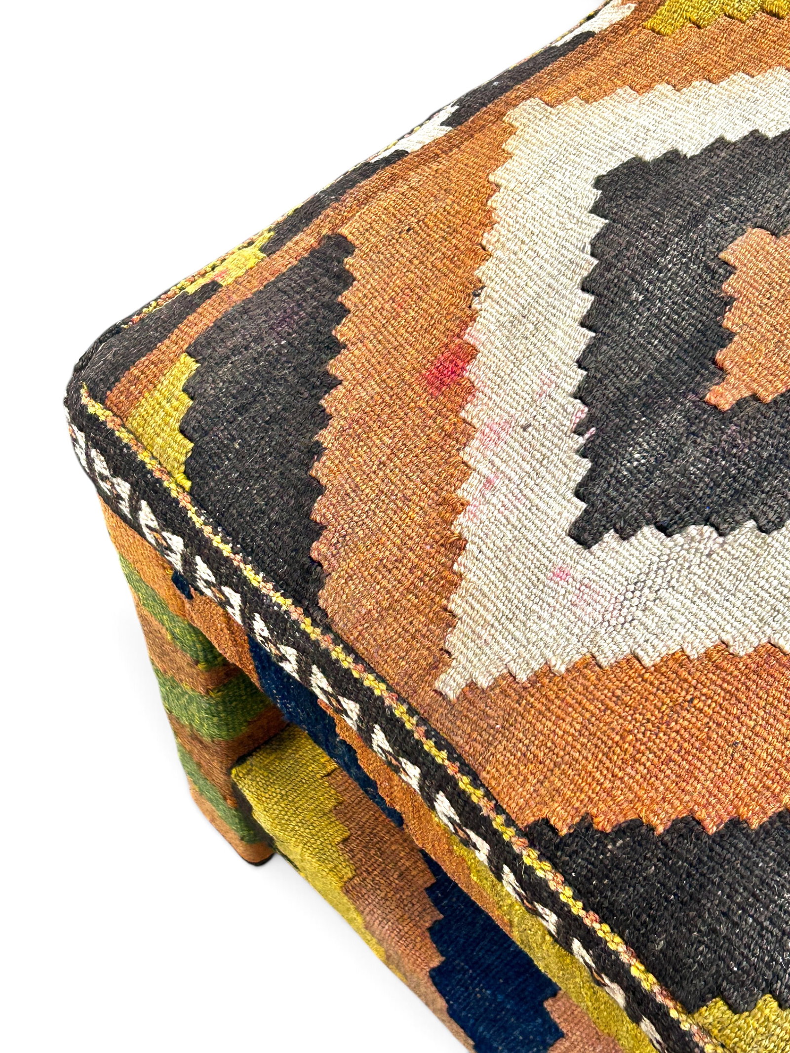 4 Kilim Upholstered Stools. - 9