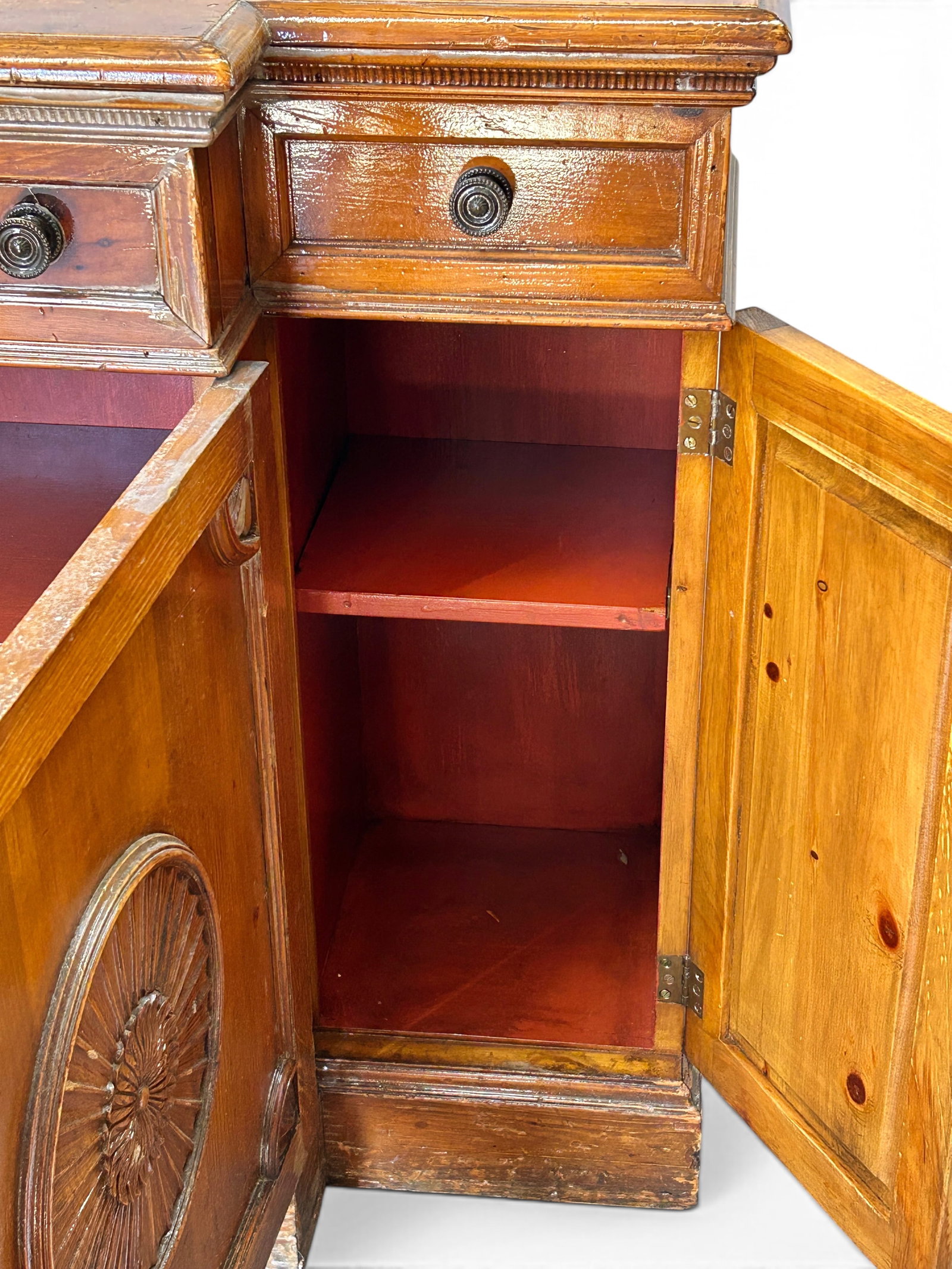 Antique Pine Sideboard. - 15