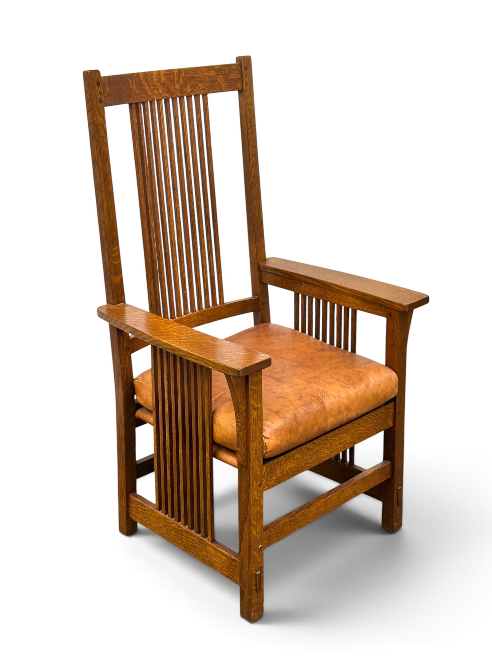 Stickley Spindle Arm Chair, Model 376. (1 of 10)